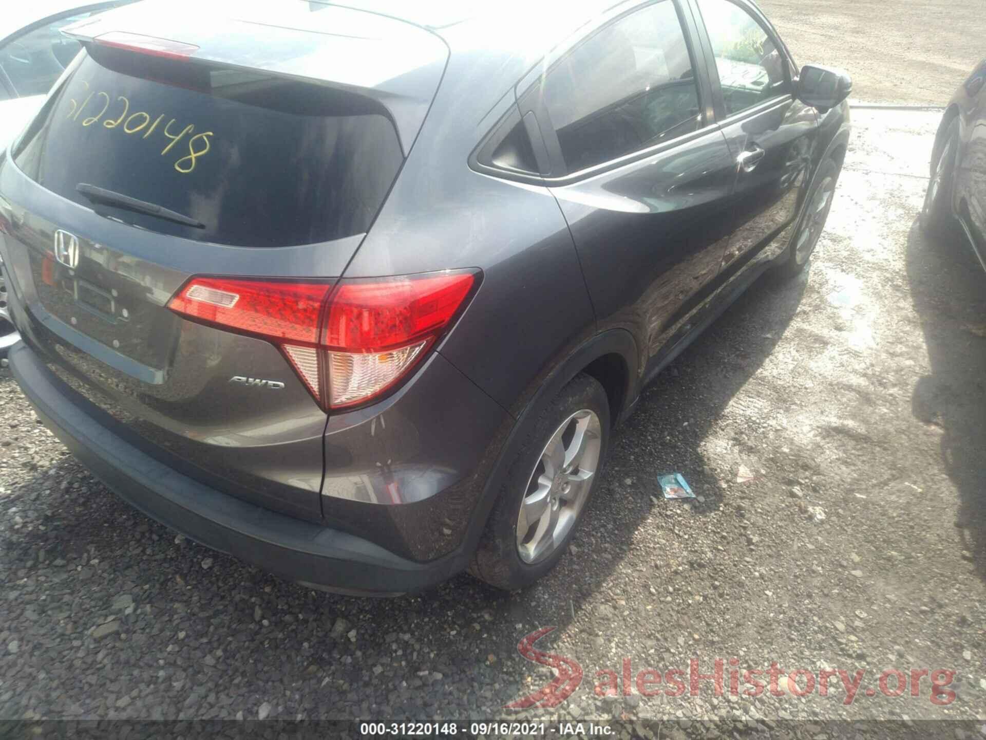 3CZRU6H74GM701576 2016 HONDA HR-V