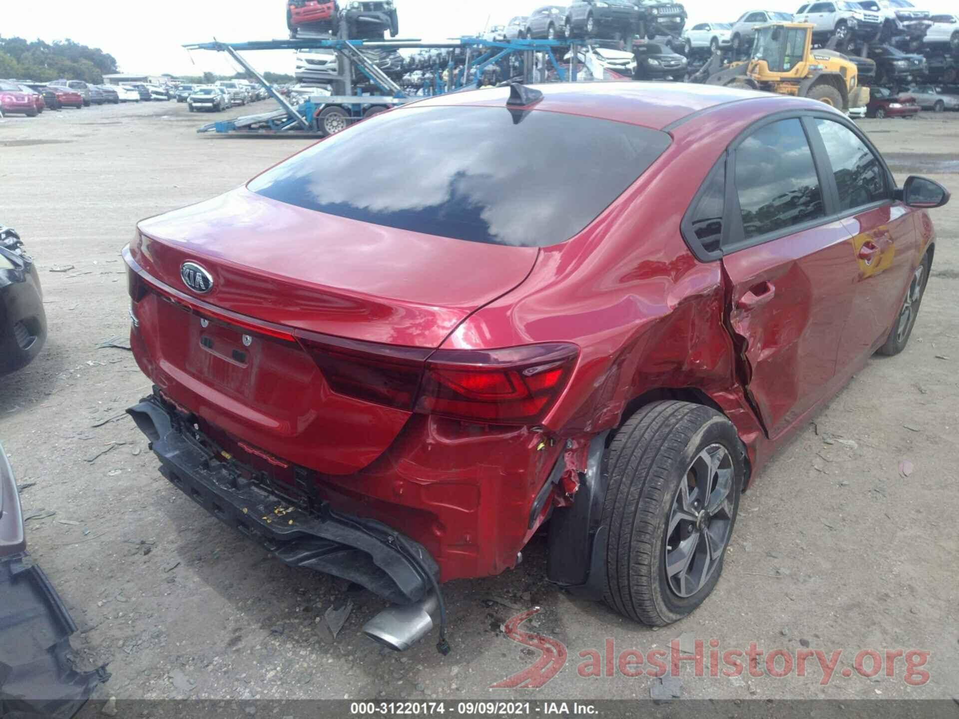 3KPF24AD3LE170524 2020 KIA FORTE