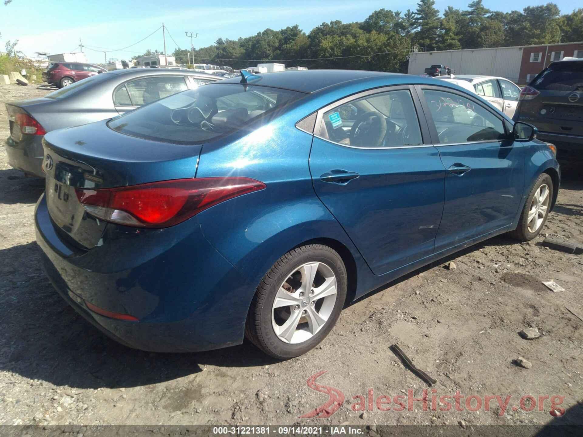 KMHDH4AE2GU494498 2016 HYUNDAI ELANTRA