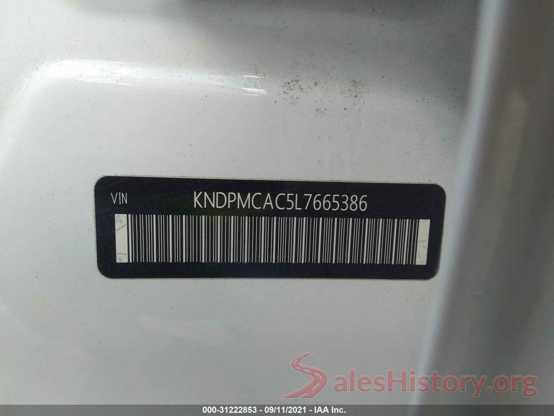 KNDPMCAC5L7665386 2020 KIA SPORTAGE
