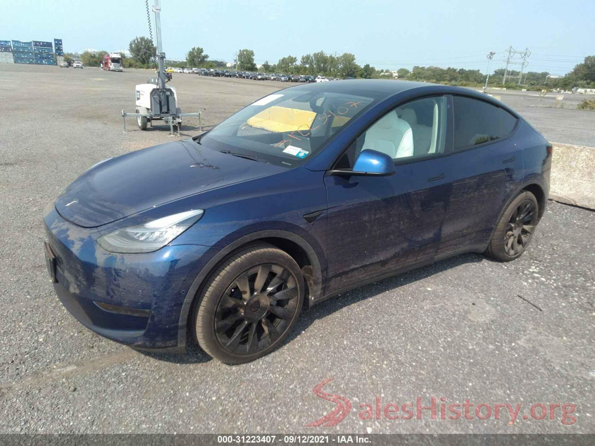 5YJYGDEE7MF060214 2021 TESLA MODEL Y