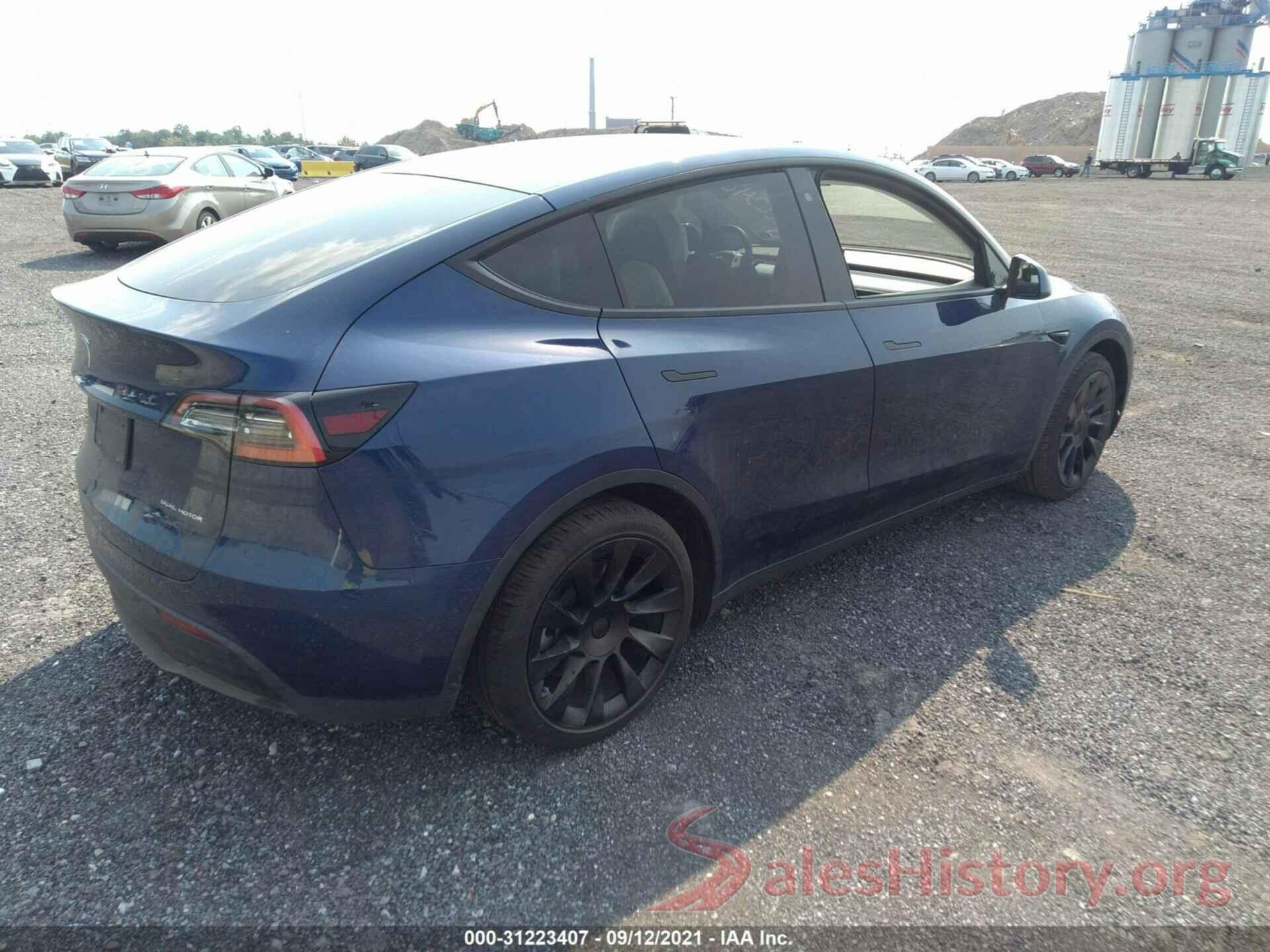 5YJYGDEE7MF060214 2021 TESLA MODEL Y