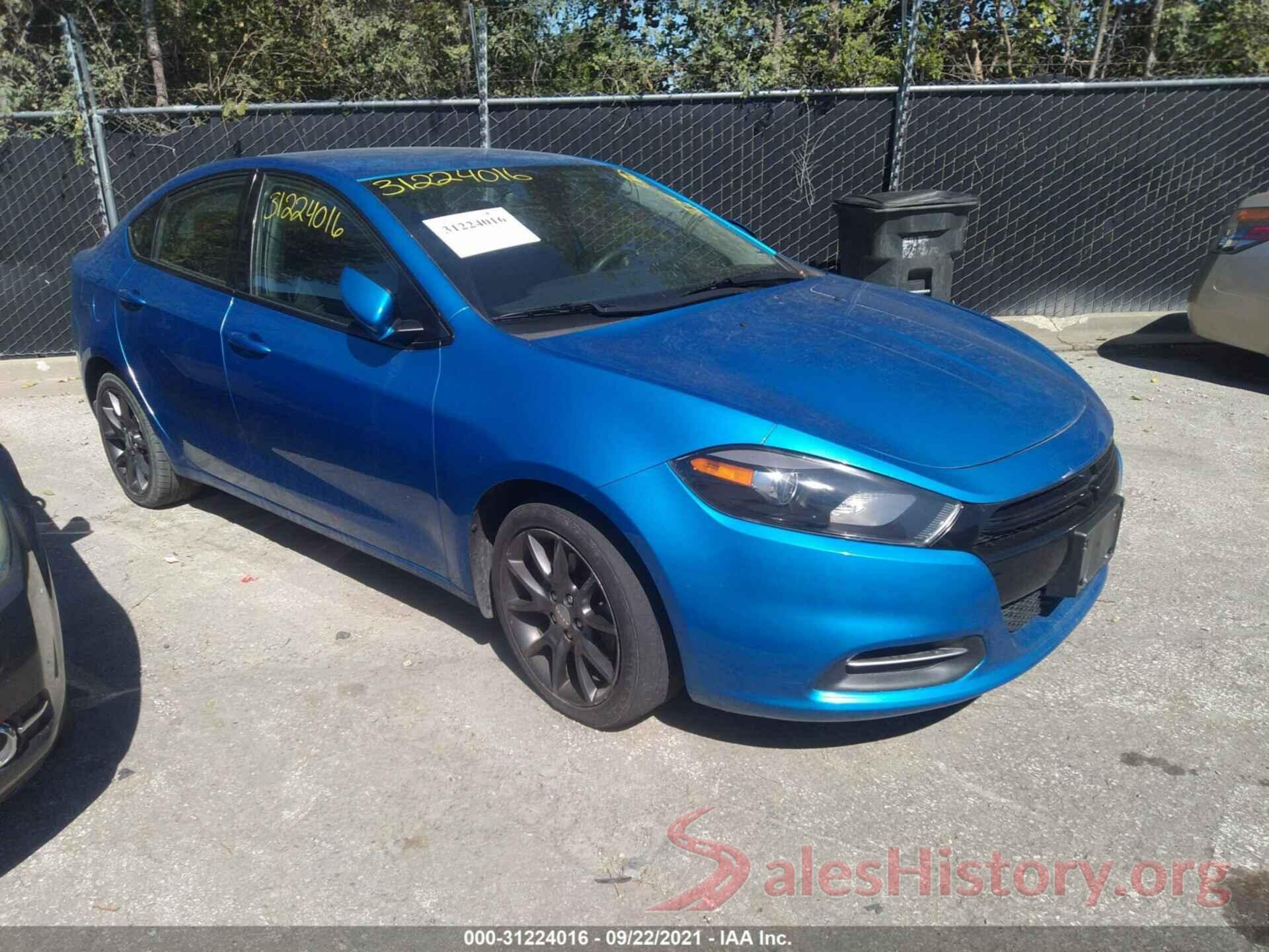 1C3CDFAA7GD529917 2016 DODGE DART