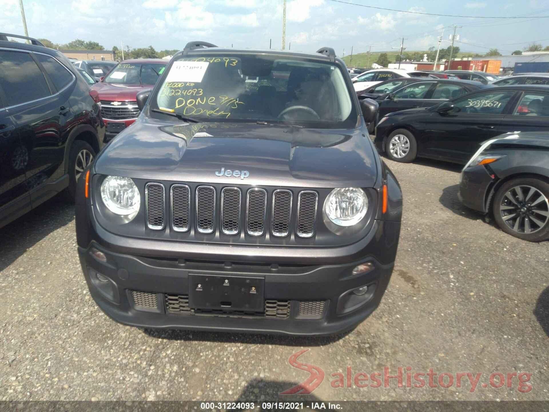 ZACCJBBT5GPE04106 2016 JEEP RENEGADE