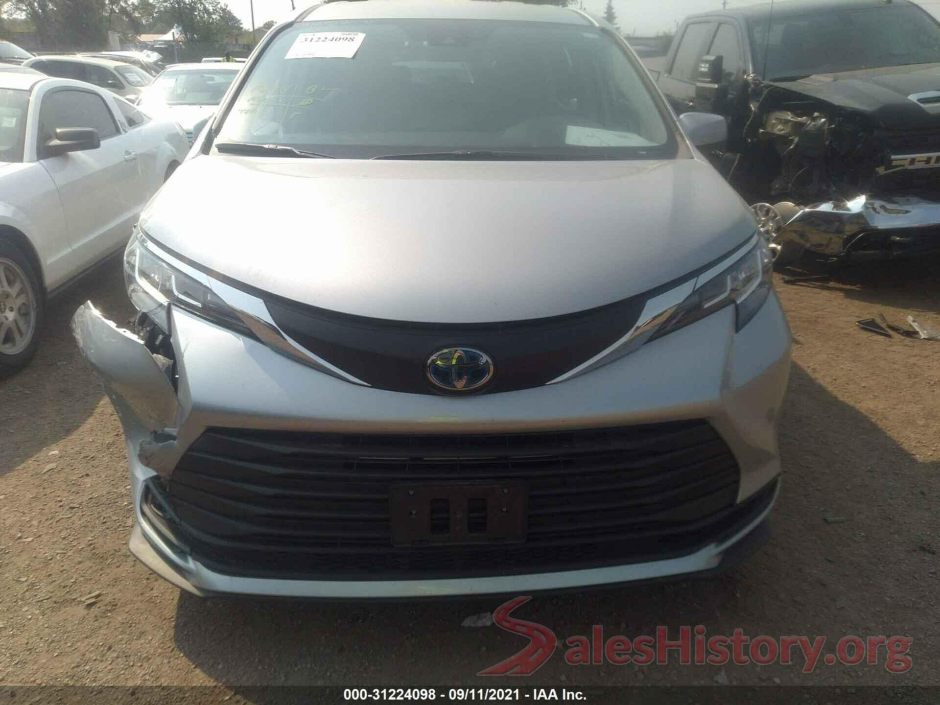 5TDKSKFC6MS006954 2021 TOYOTA SIENNA