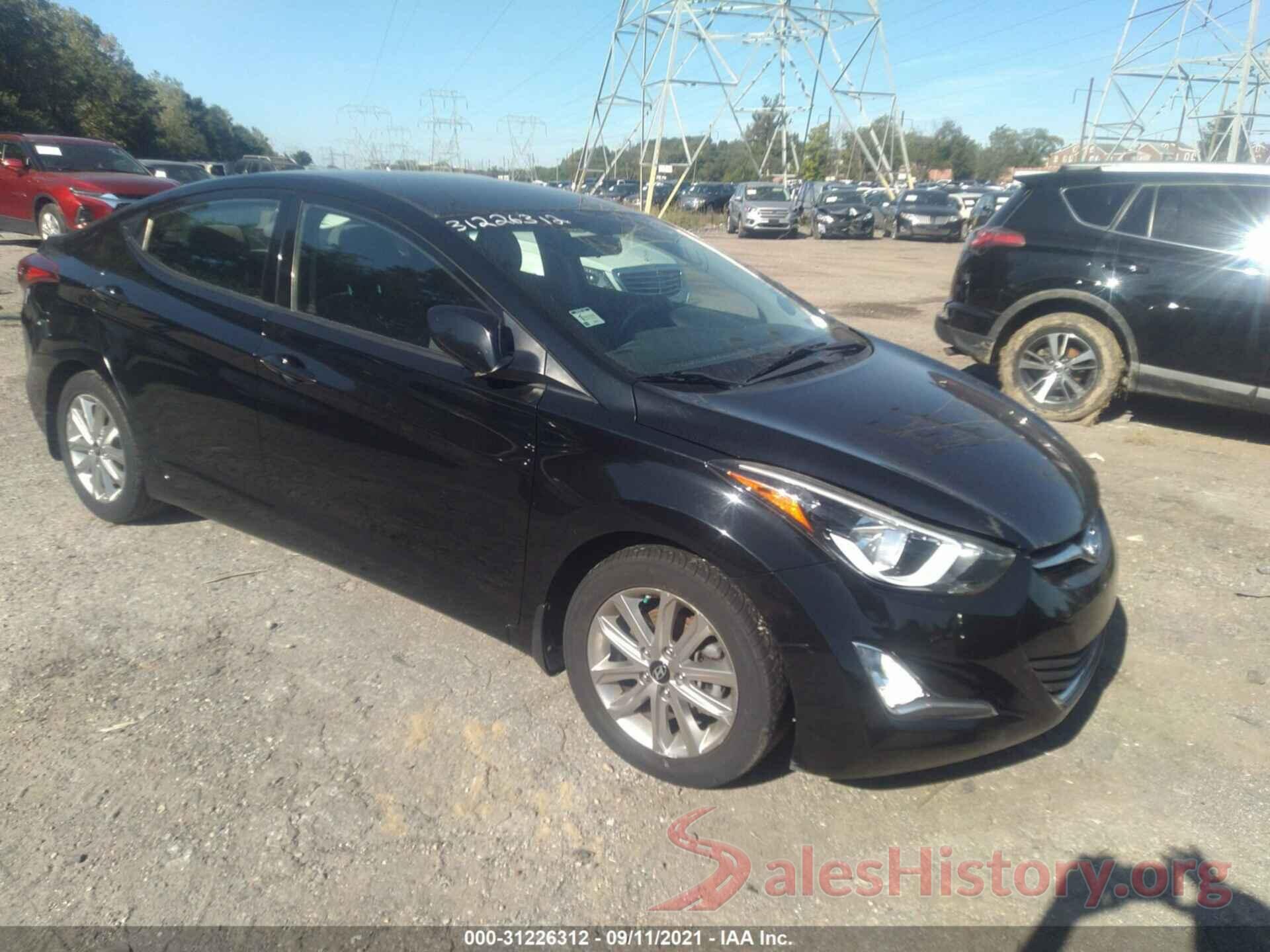 KMHDH4AE5GU530197 2016 HYUNDAI ELANTRA