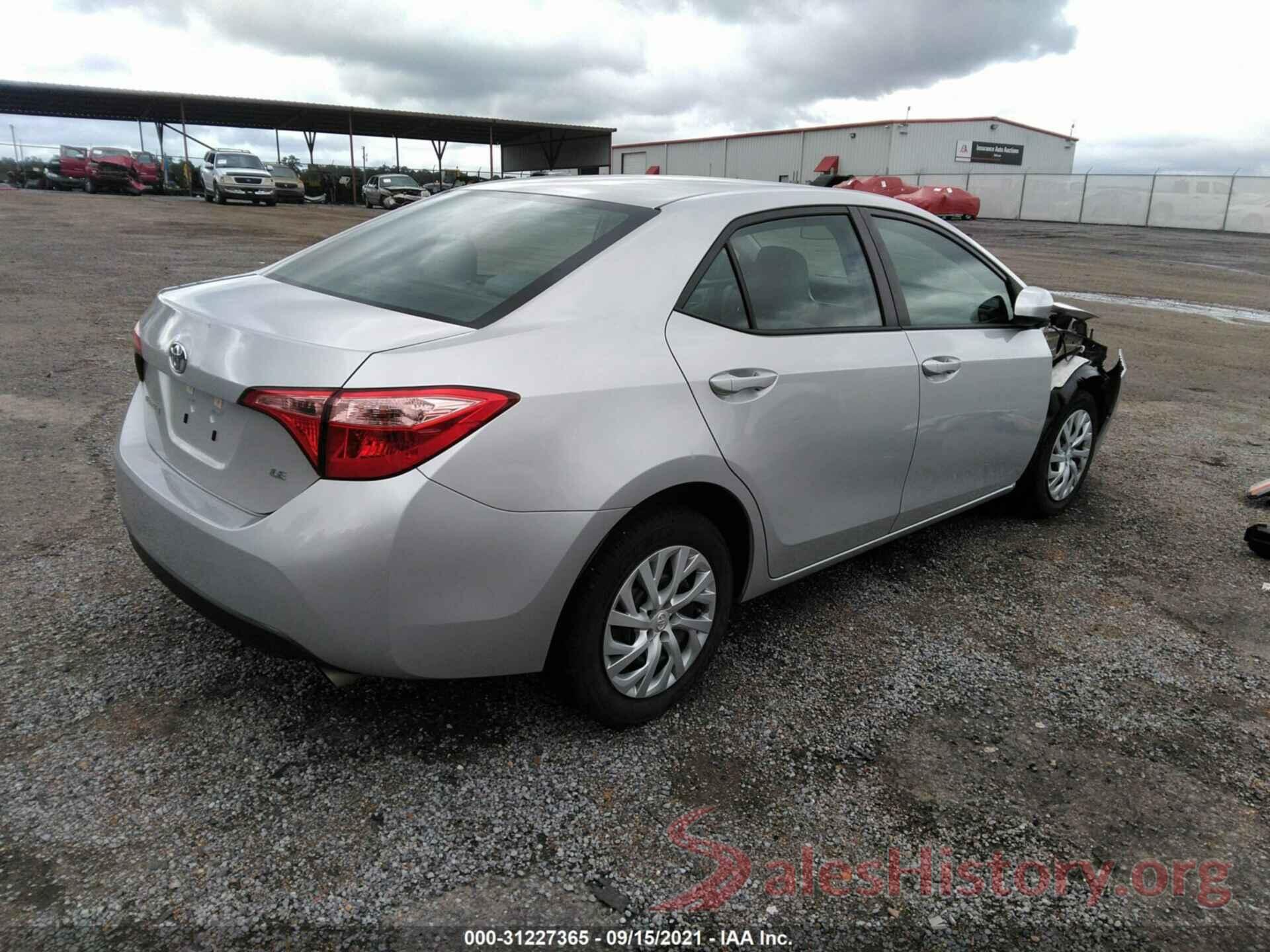 5YFBURHE4KP895261 2019 TOYOTA COROLLA