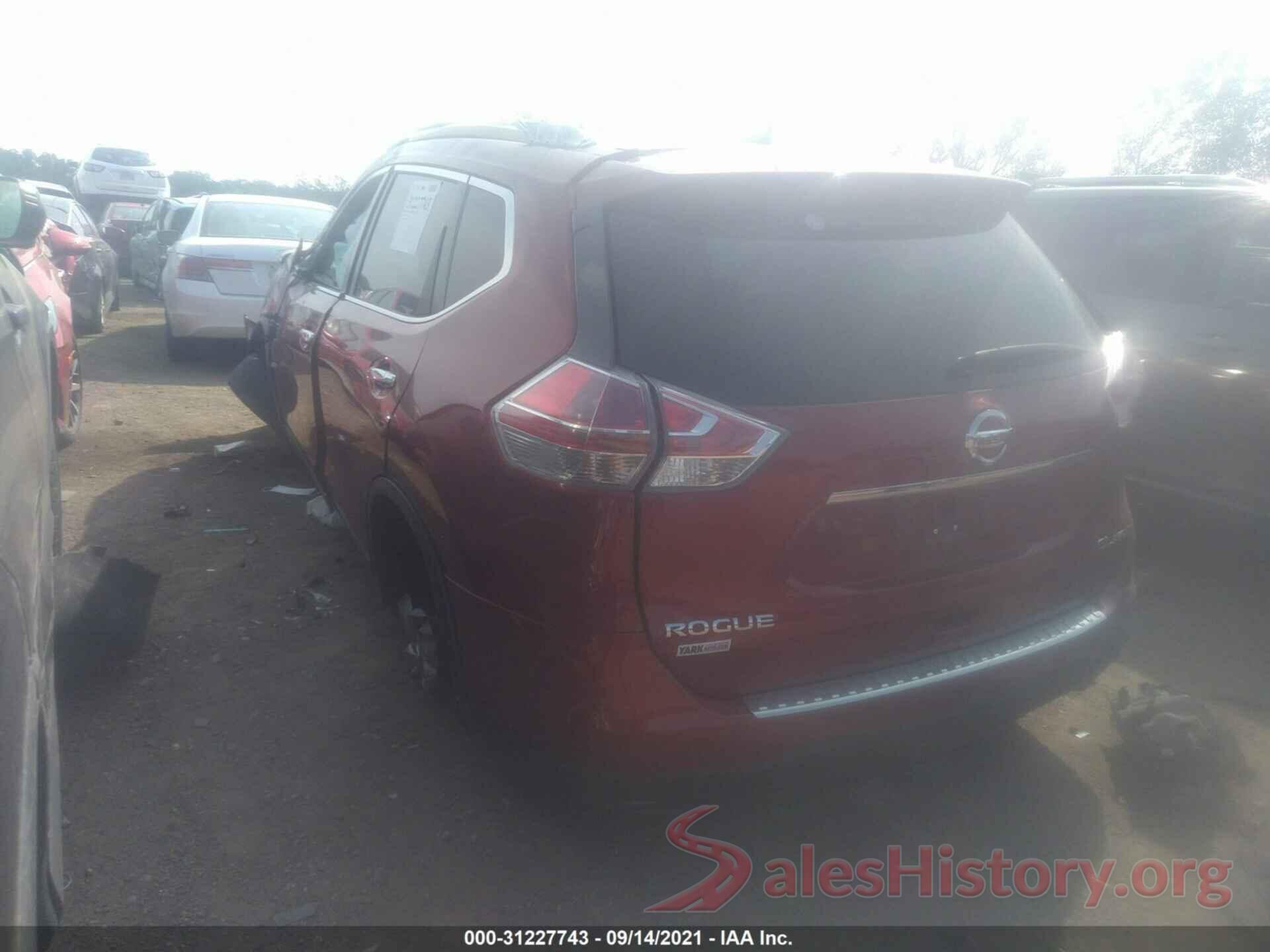 5N1AT2MV5GC777467 2016 NISSAN ROGUE