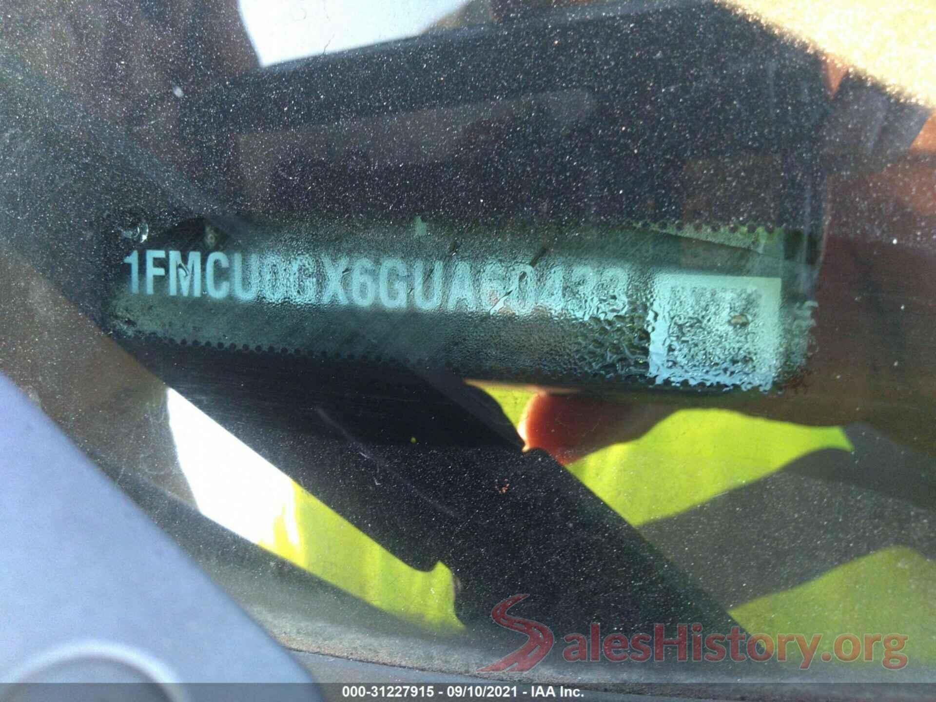 1FMCU0GX6GUA60433 2016 FORD ESCAPE