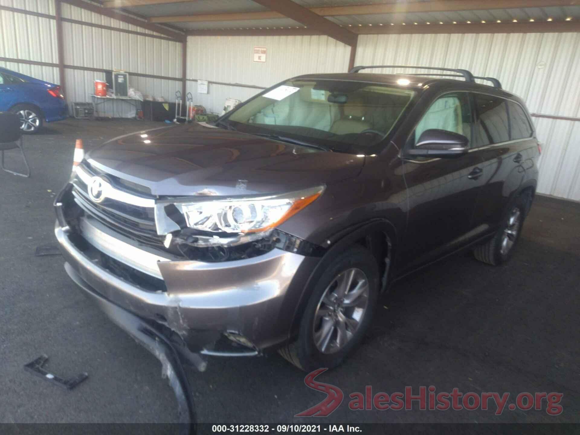 5TDZKRFH8GS123149 2016 TOYOTA HIGHLANDER