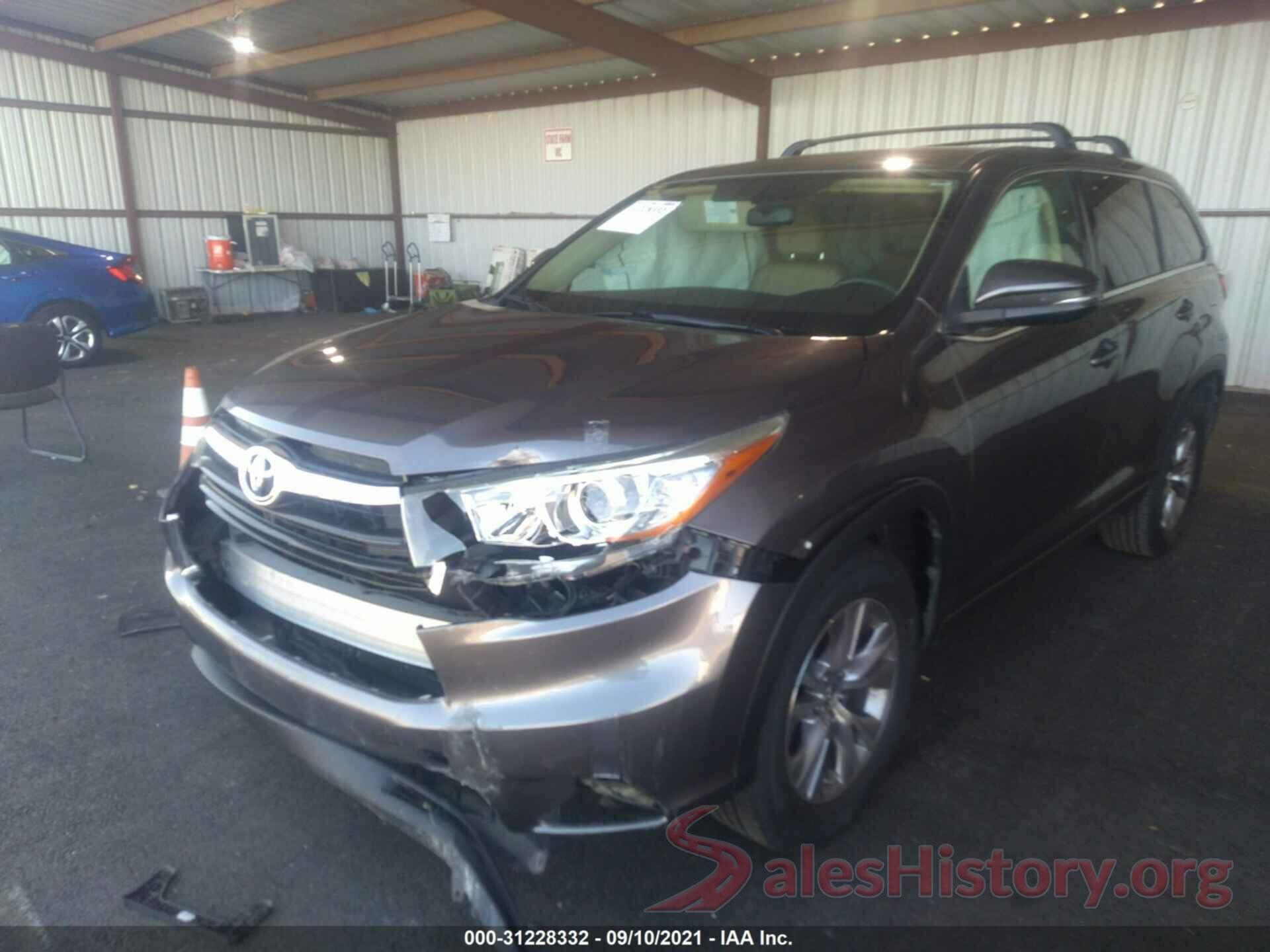 5TDZKRFH8GS123149 2016 TOYOTA HIGHLANDER