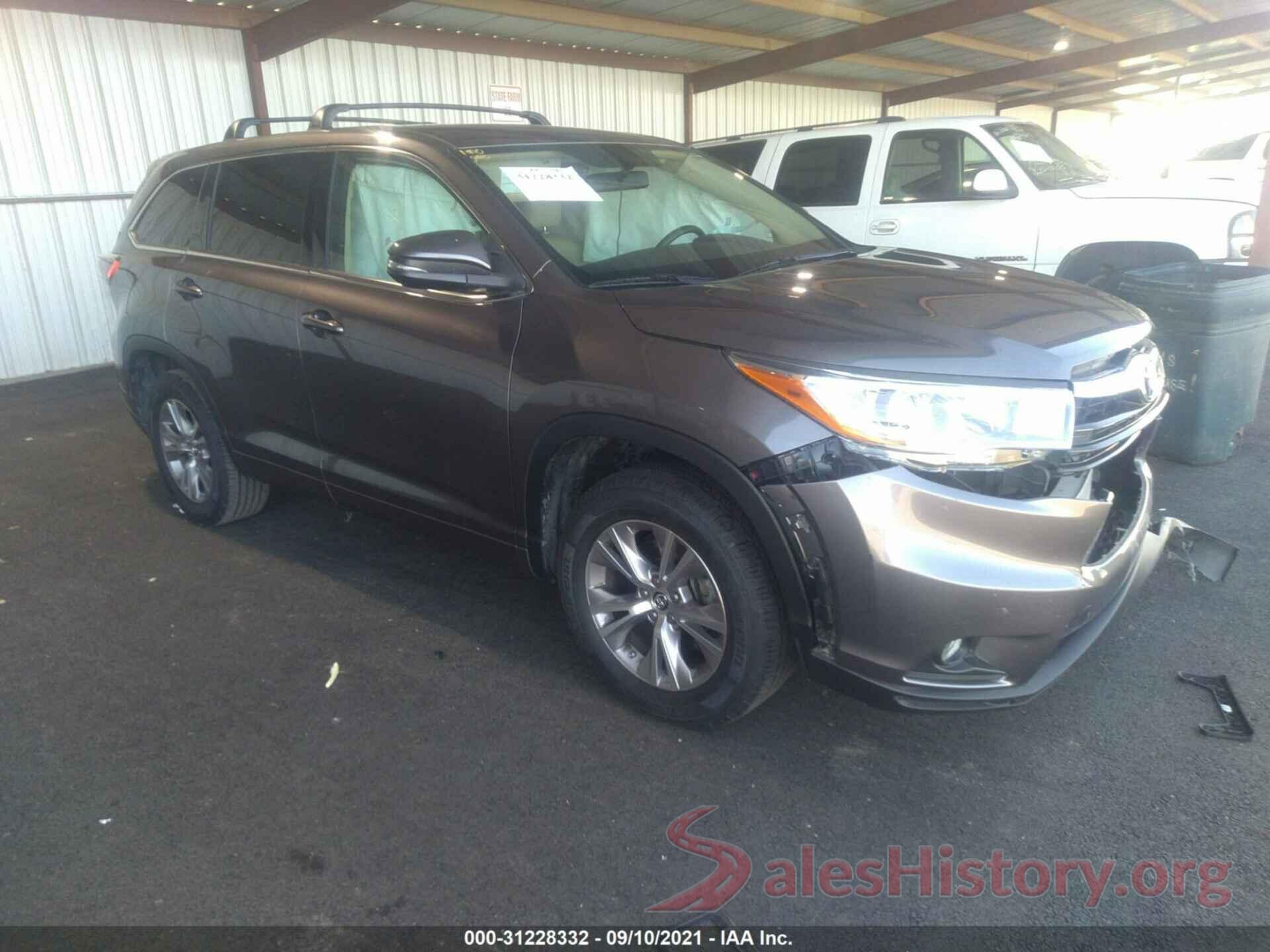 5TDZKRFH8GS123149 2016 TOYOTA HIGHLANDER