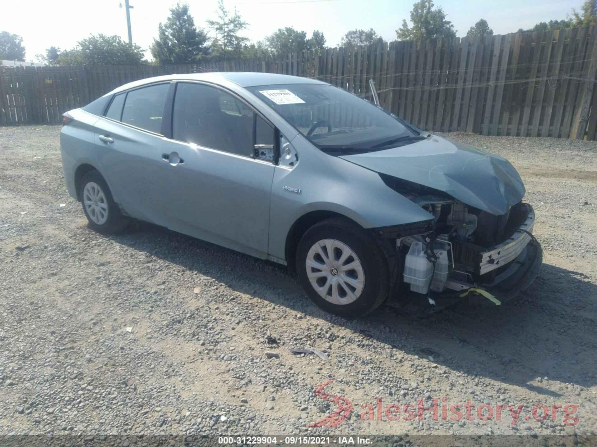 JTDKARFU1K3098722 2019 TOYOTA PRIUS