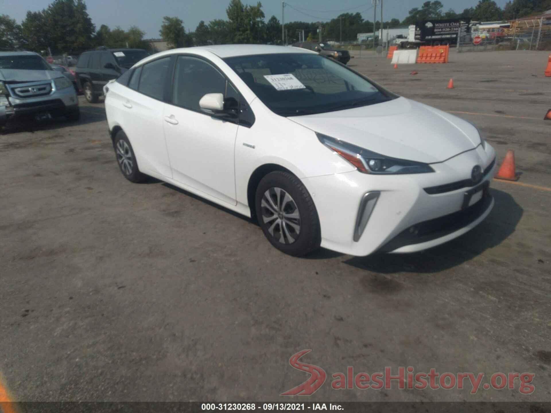 JTDL9RFU8K3003795 2019 TOYOTA PRIUS