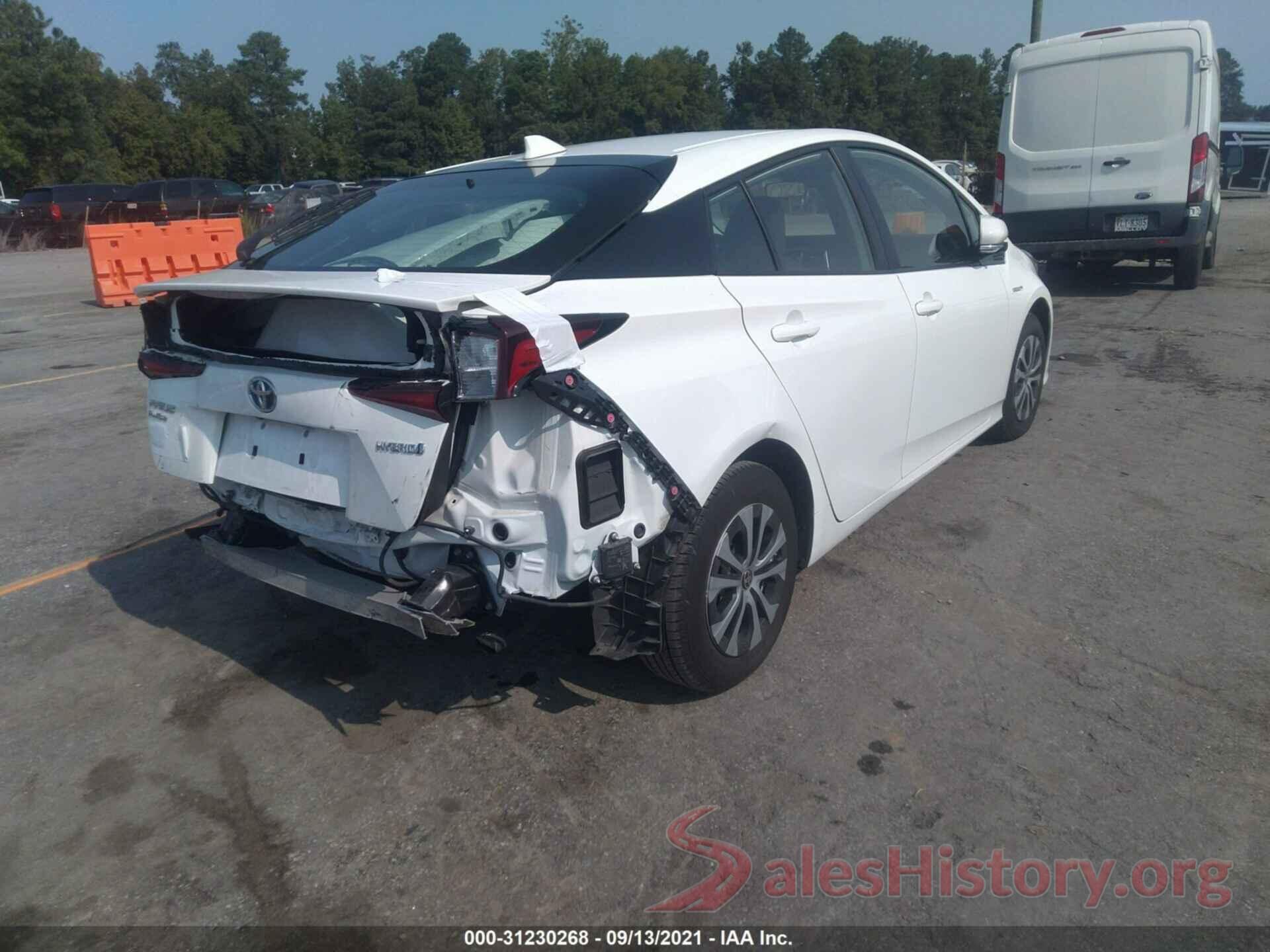 JTDL9RFU8K3003795 2019 TOYOTA PRIUS