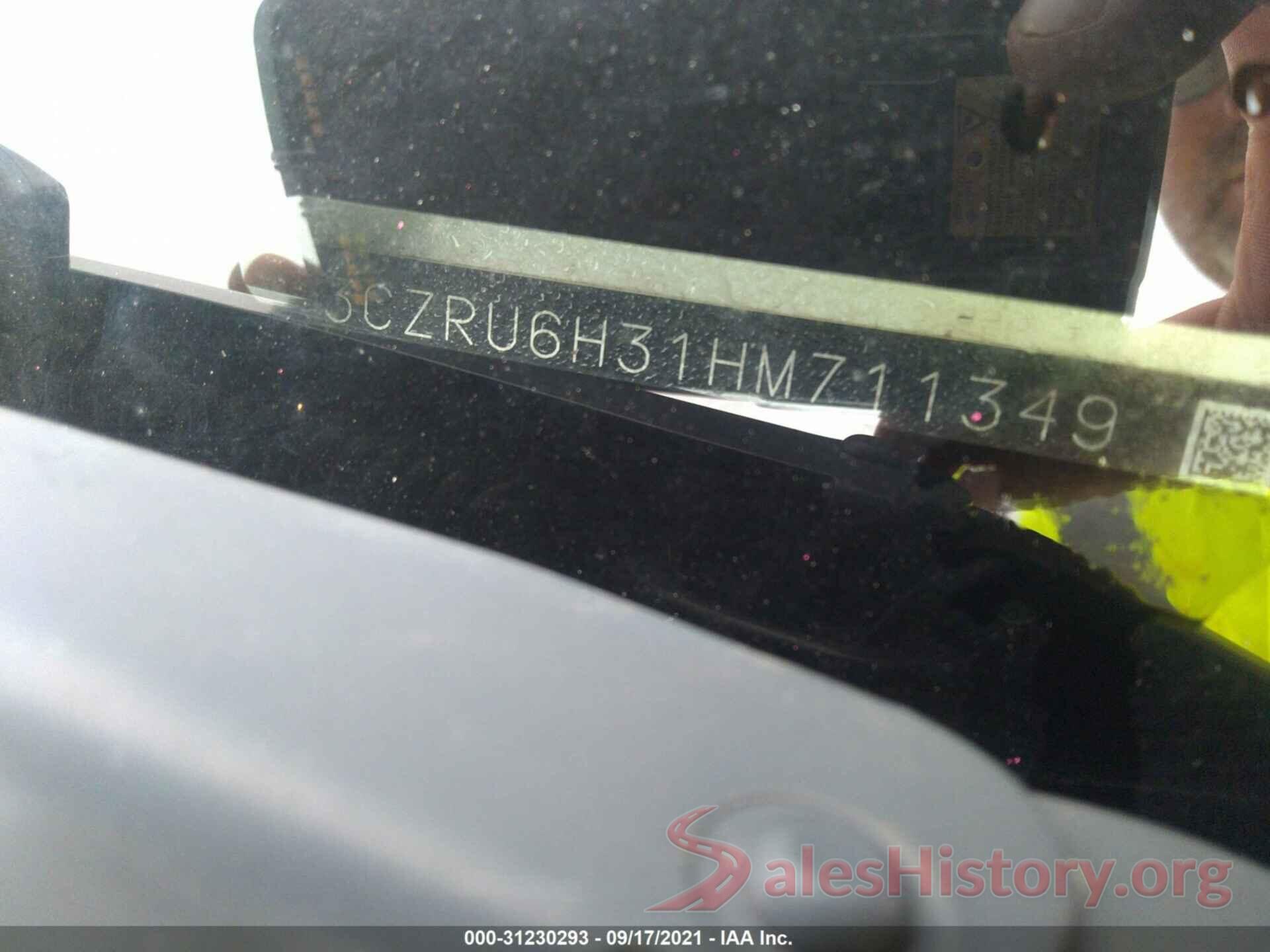 3CZRU6H31HM711349 2017 HONDA HR-V