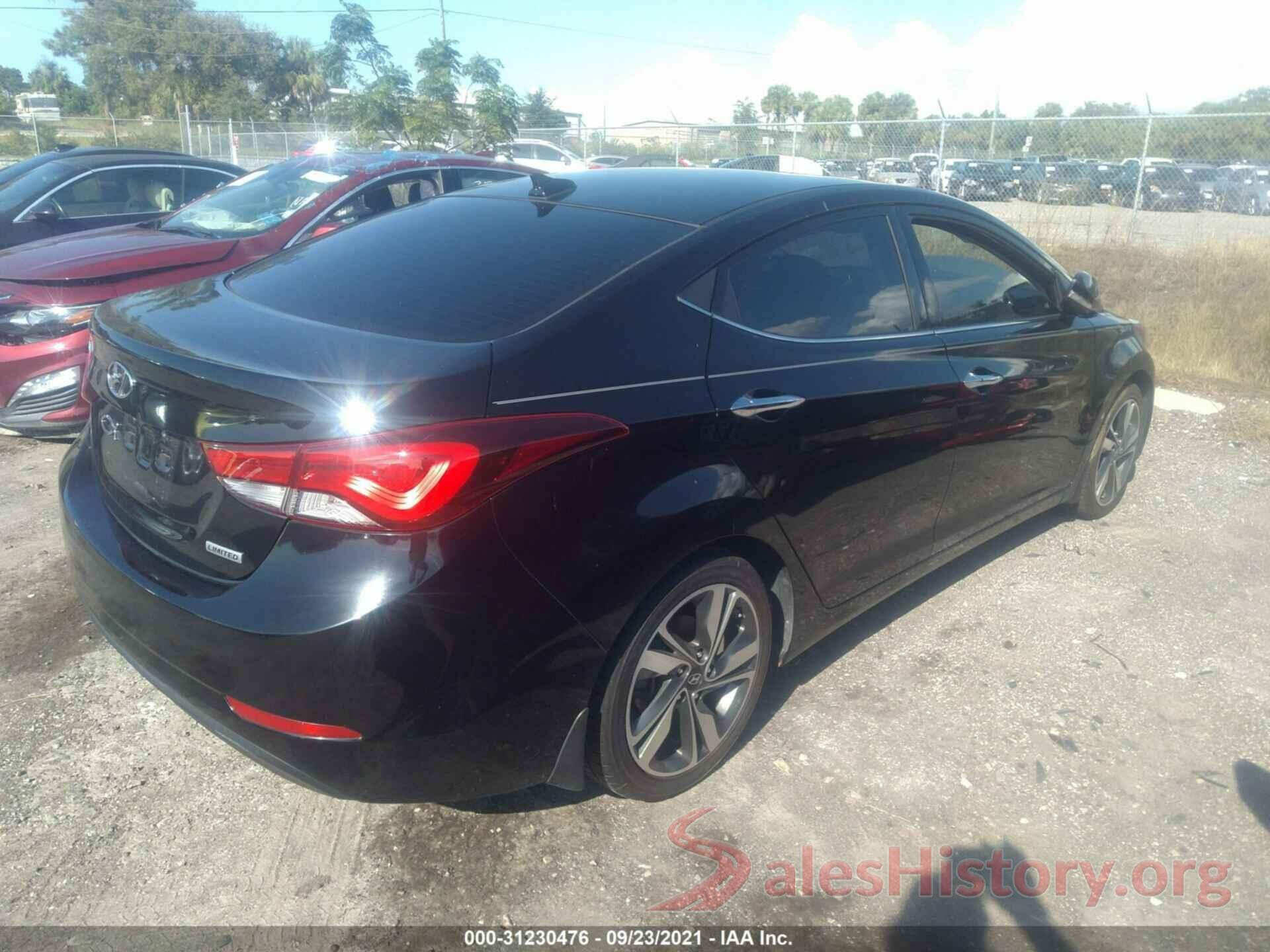 KMHDH4AE4GU618545 2016 HYUNDAI ELANTRA