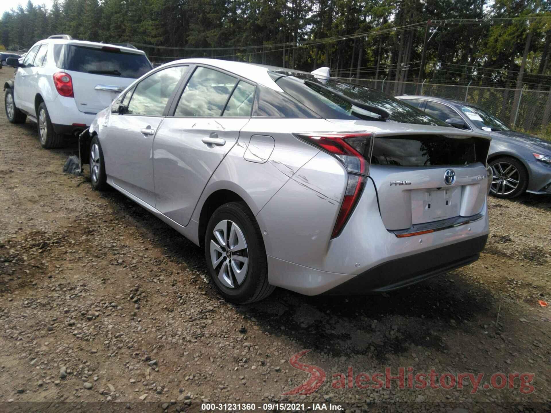 JTDKBRFUXJ3075967 2018 TOYOTA PRIUS