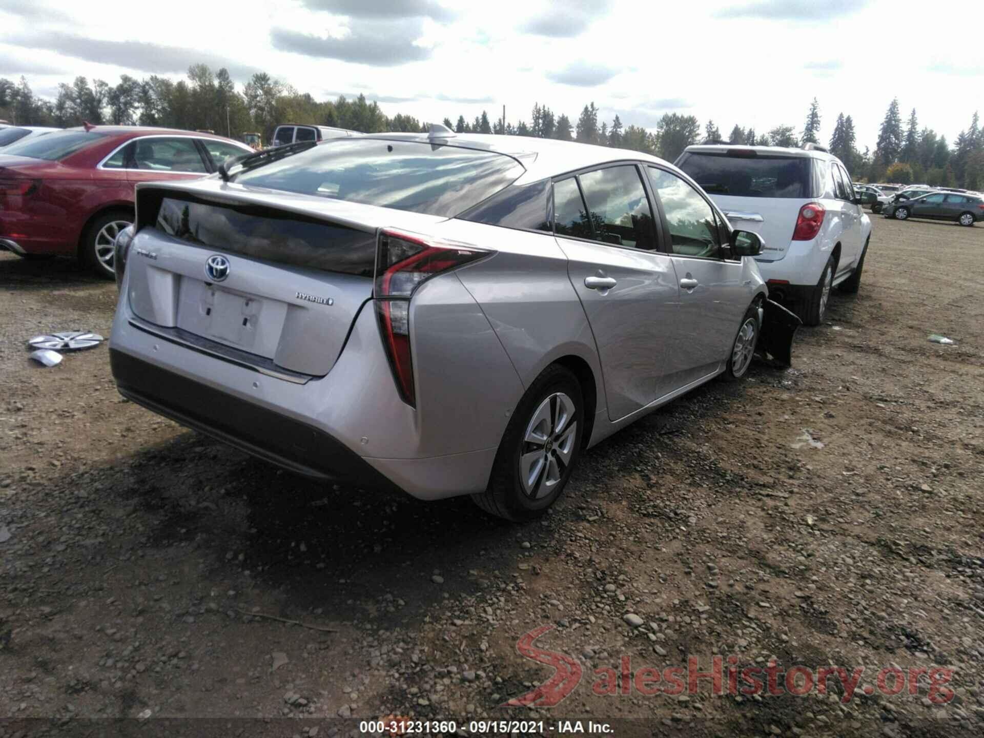 JTDKBRFUXJ3075967 2018 TOYOTA PRIUS