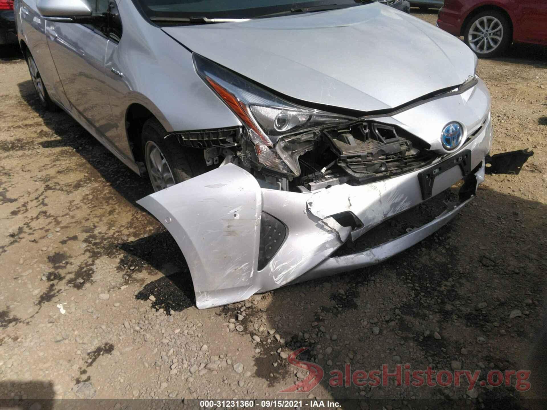 JTDKBRFUXJ3075967 2018 TOYOTA PRIUS