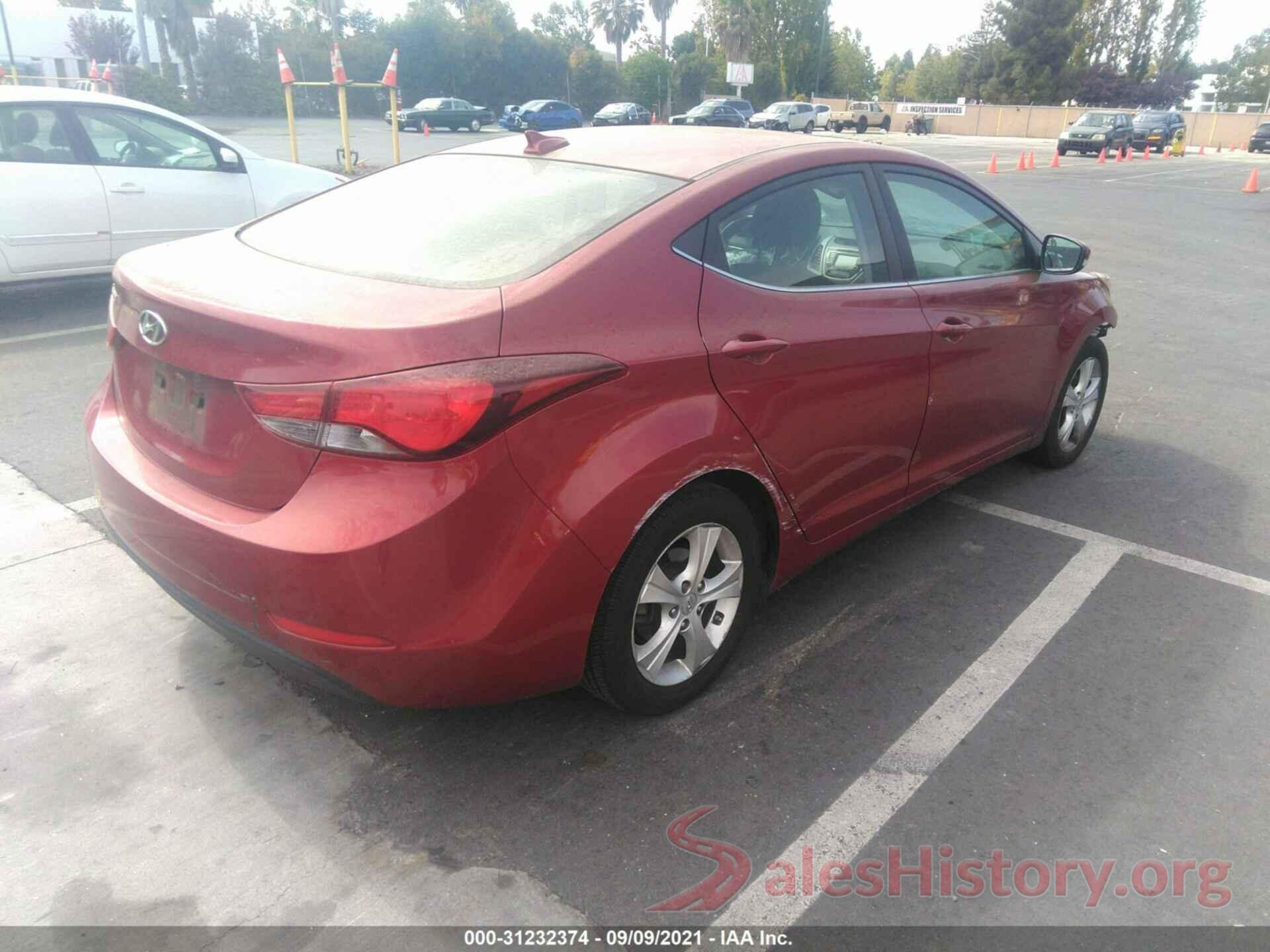 5NPDH4AE5GH694175 2016 HYUNDAI ELANTRA