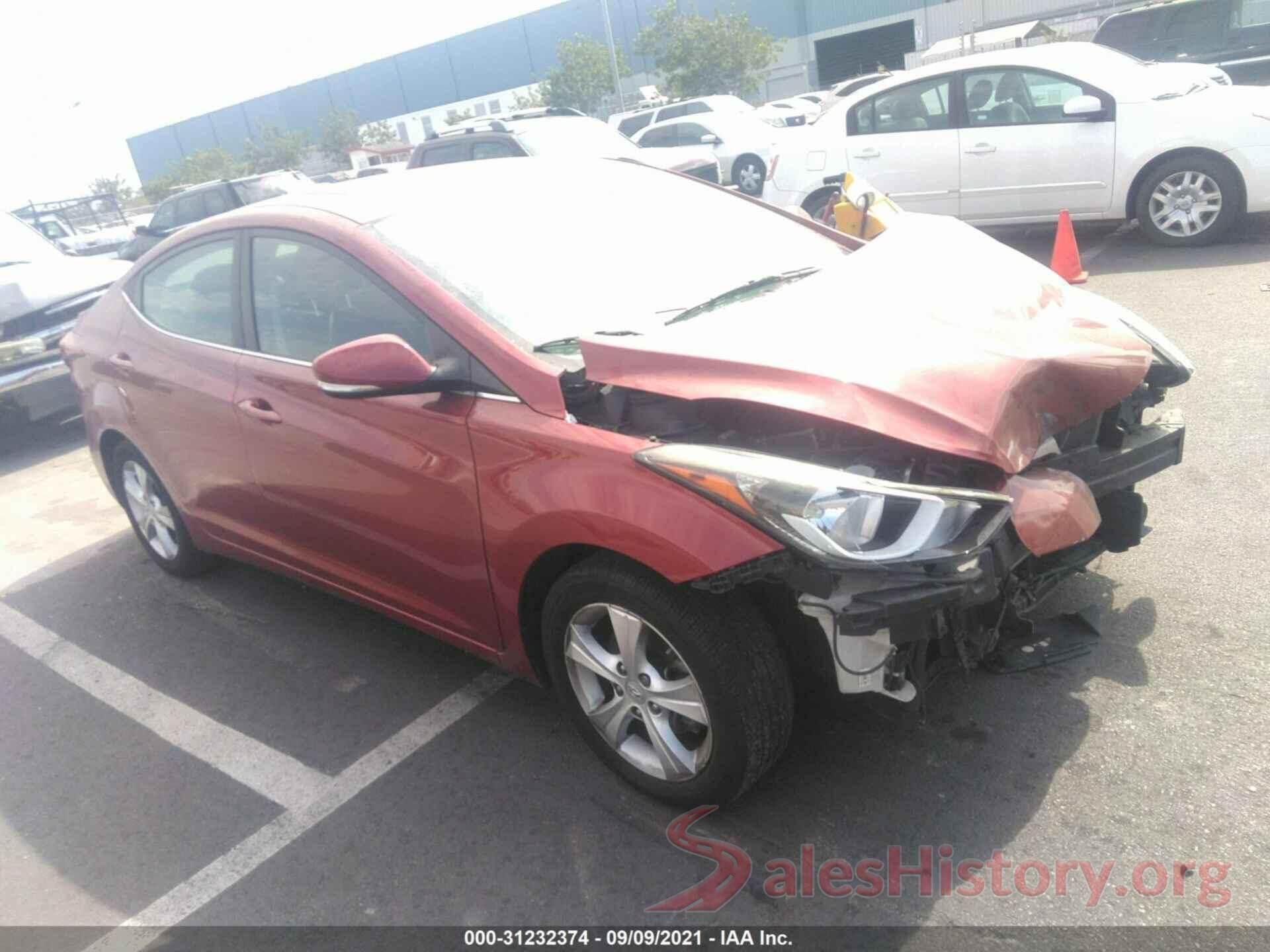 5NPDH4AE5GH694175 2016 HYUNDAI ELANTRA