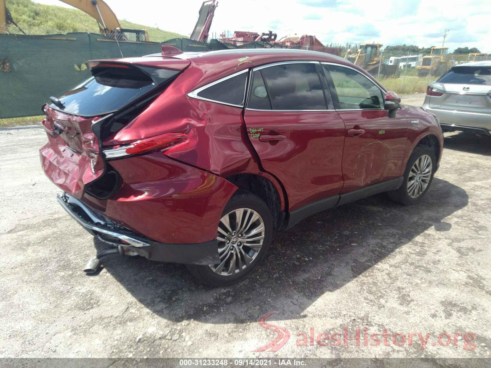 JTEAAAAH5MJ053123 2021 TOYOTA VENZA