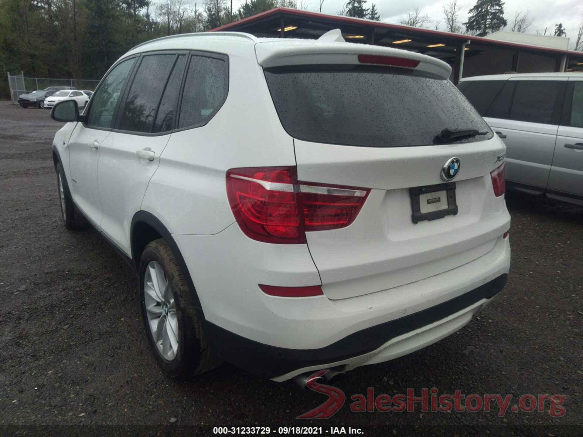 5UXWX9C34H0W70693 2017 BMW X3