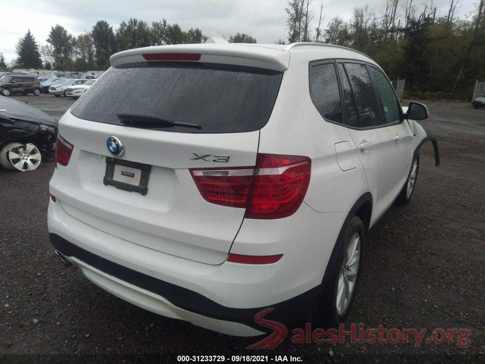 5UXWX9C34H0W70693 2017 BMW X3