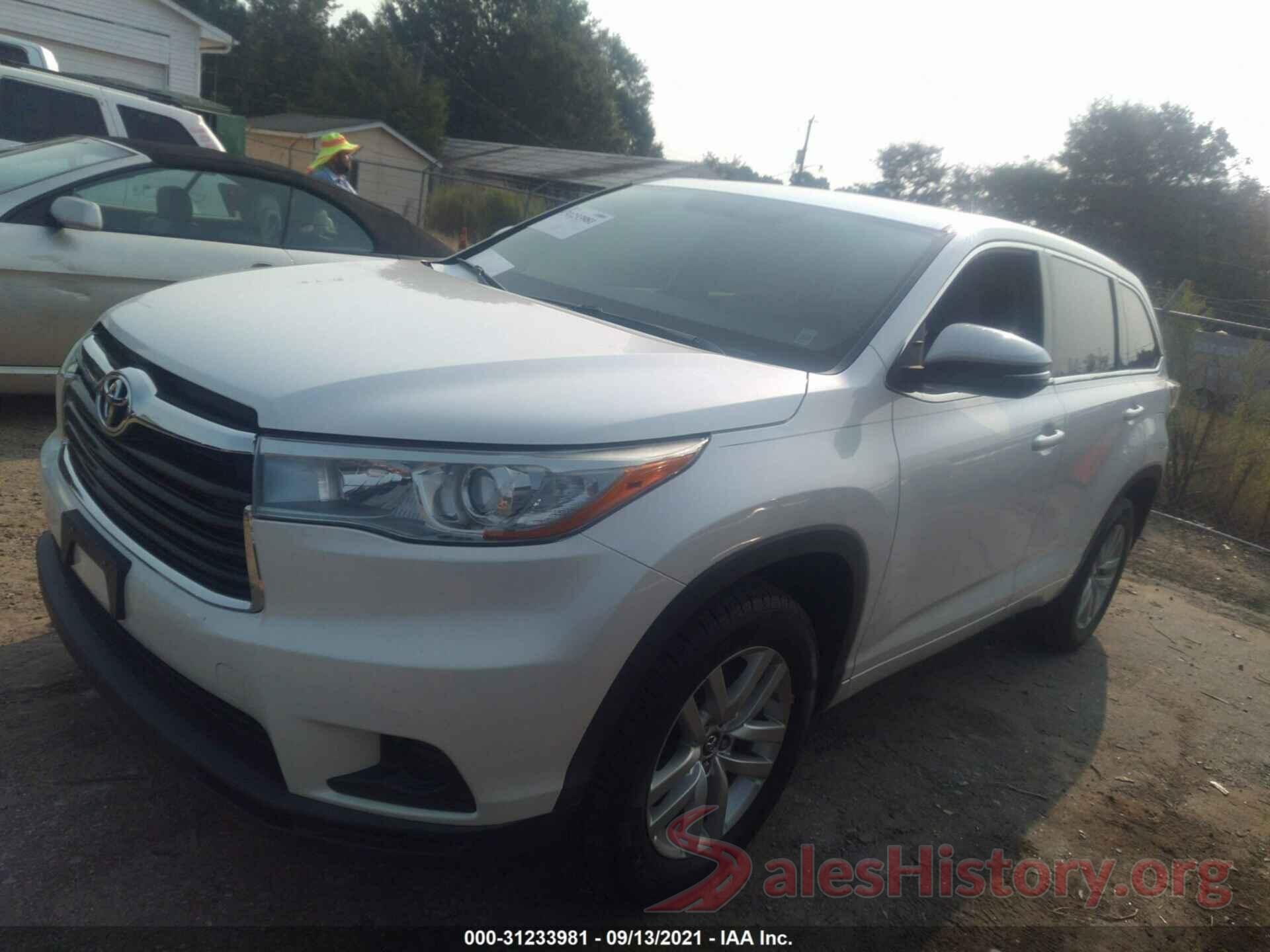 5TDZKRFH8GS153798 2016 TOYOTA HIGHLANDER