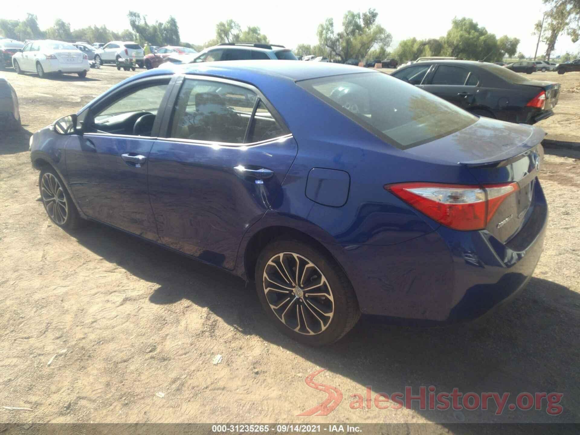 5YFBURHE9GP489077 2016 TOYOTA COROLLA