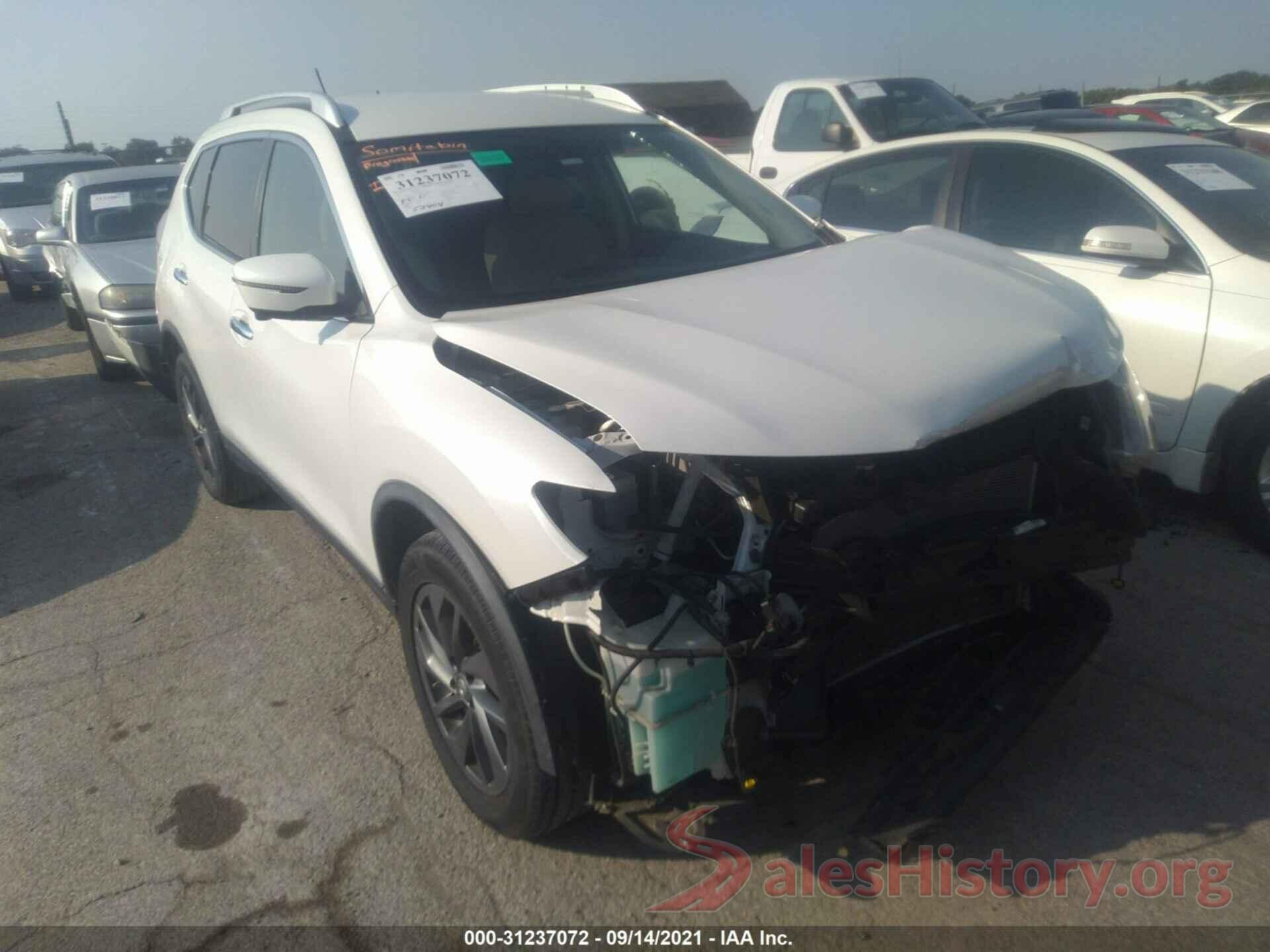 KNMAT2MV0GP683302 2016 NISSAN ROGUE