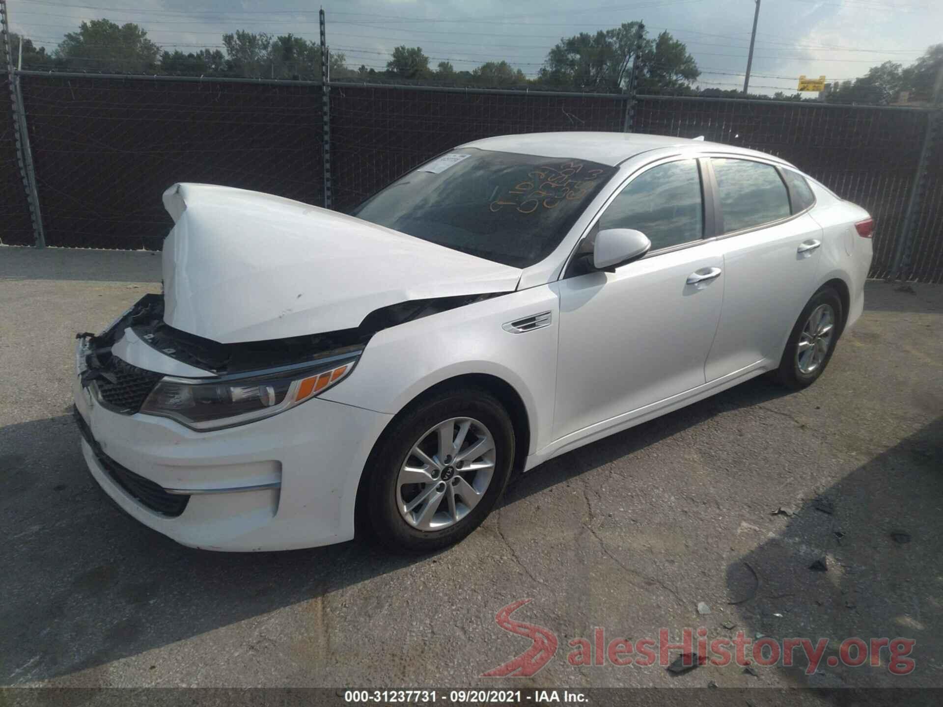 KNAGT4L35G5071207 2016 KIA OPTIMA