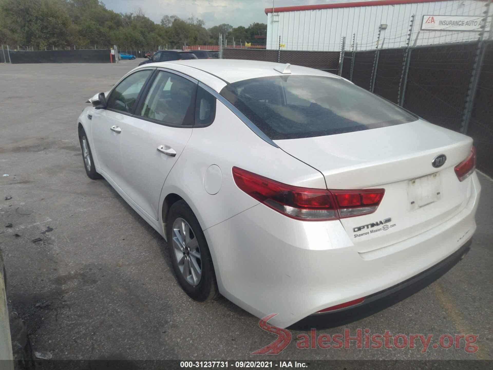 KNAGT4L35G5071207 2016 KIA OPTIMA