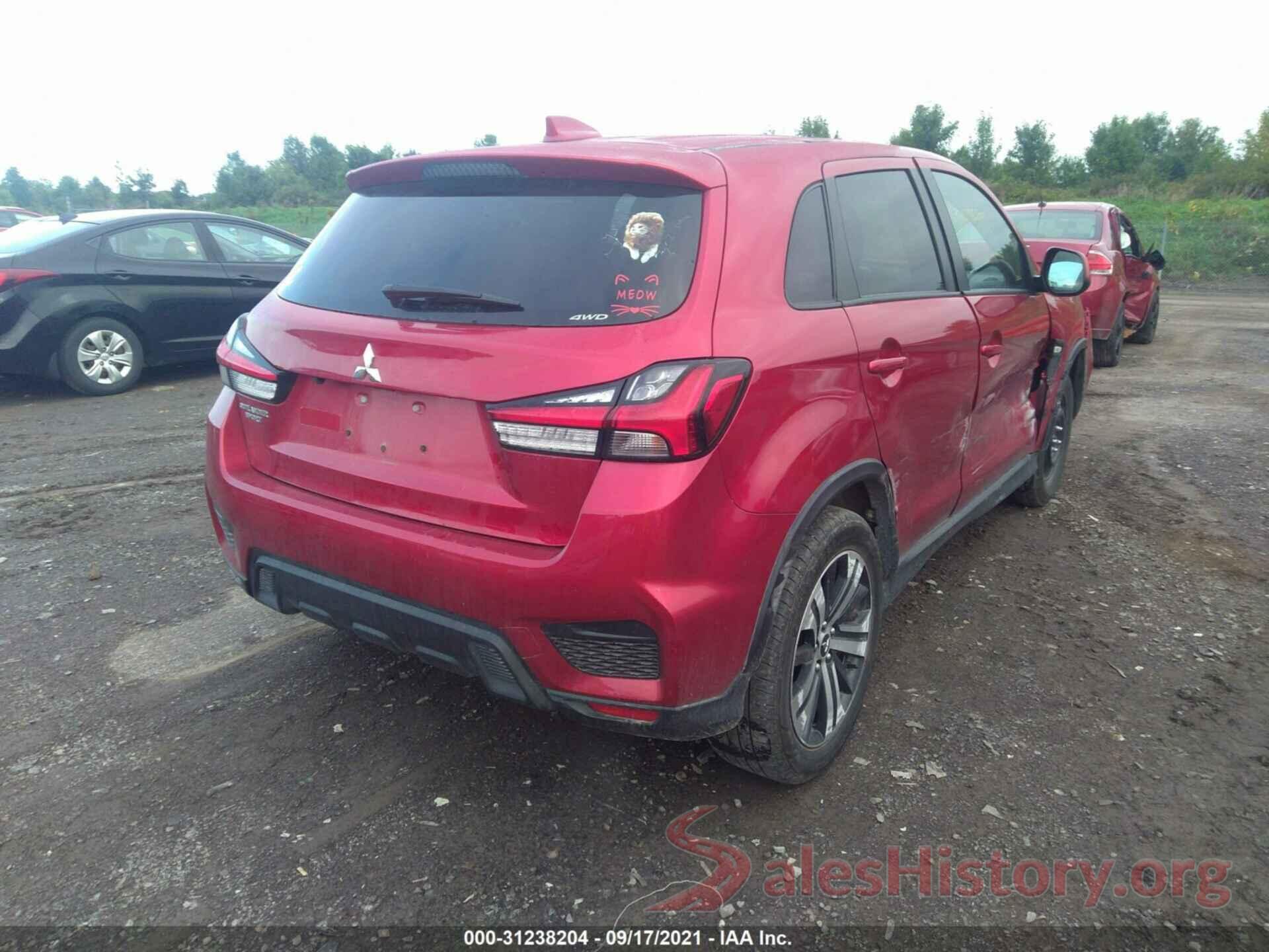 JA4AR3AU6LU011055 2020 MITSUBISHI OUTLANDER SPORT