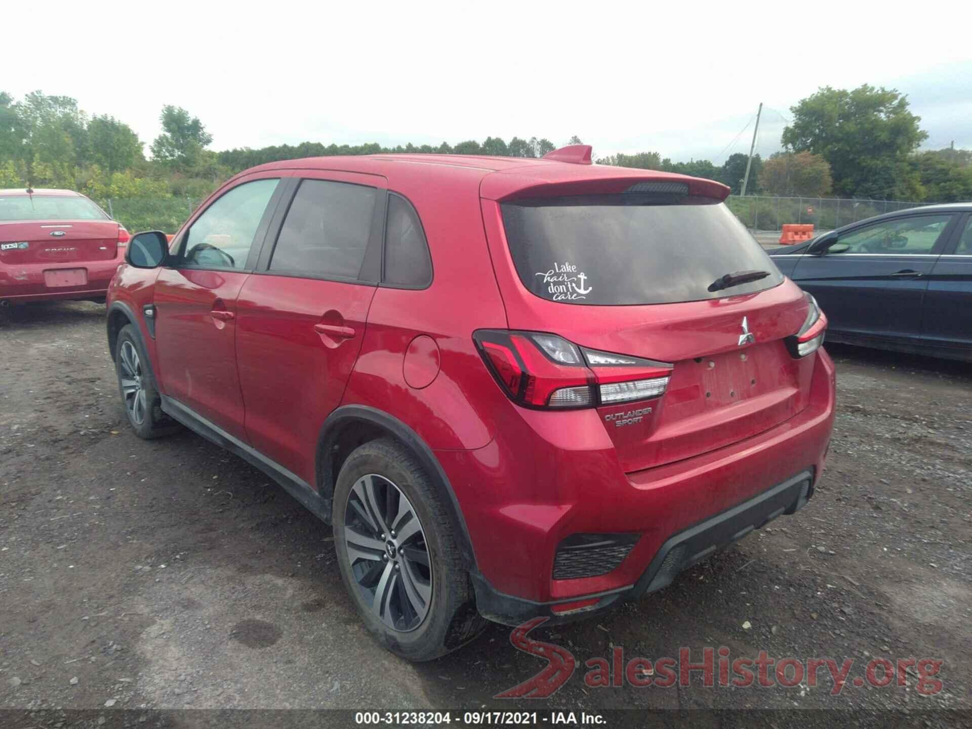 JA4AR3AU6LU011055 2020 MITSUBISHI OUTLANDER SPORT