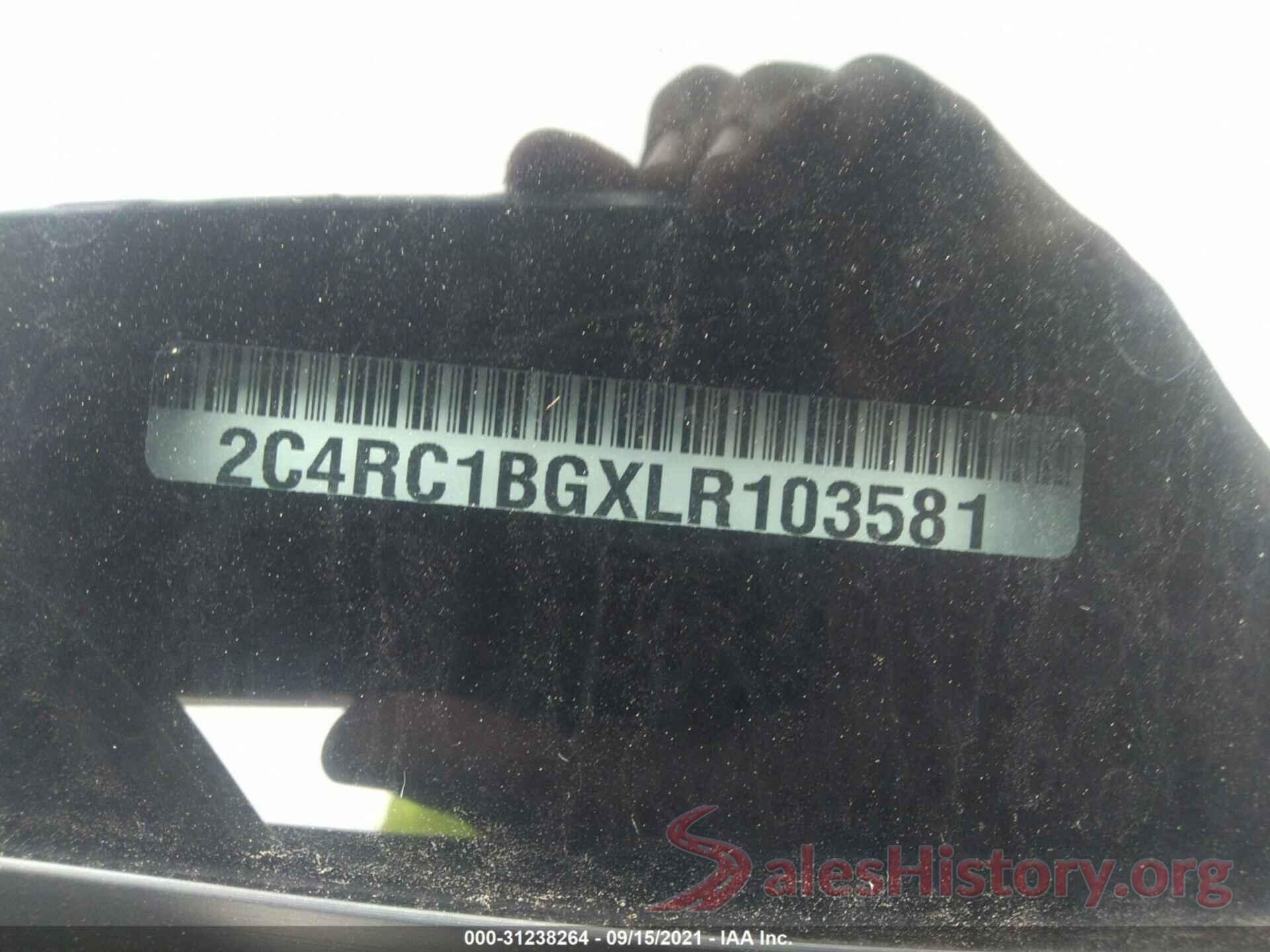 2C4RC1BGXLR103581 2020 CHRYSLER PACIFICA