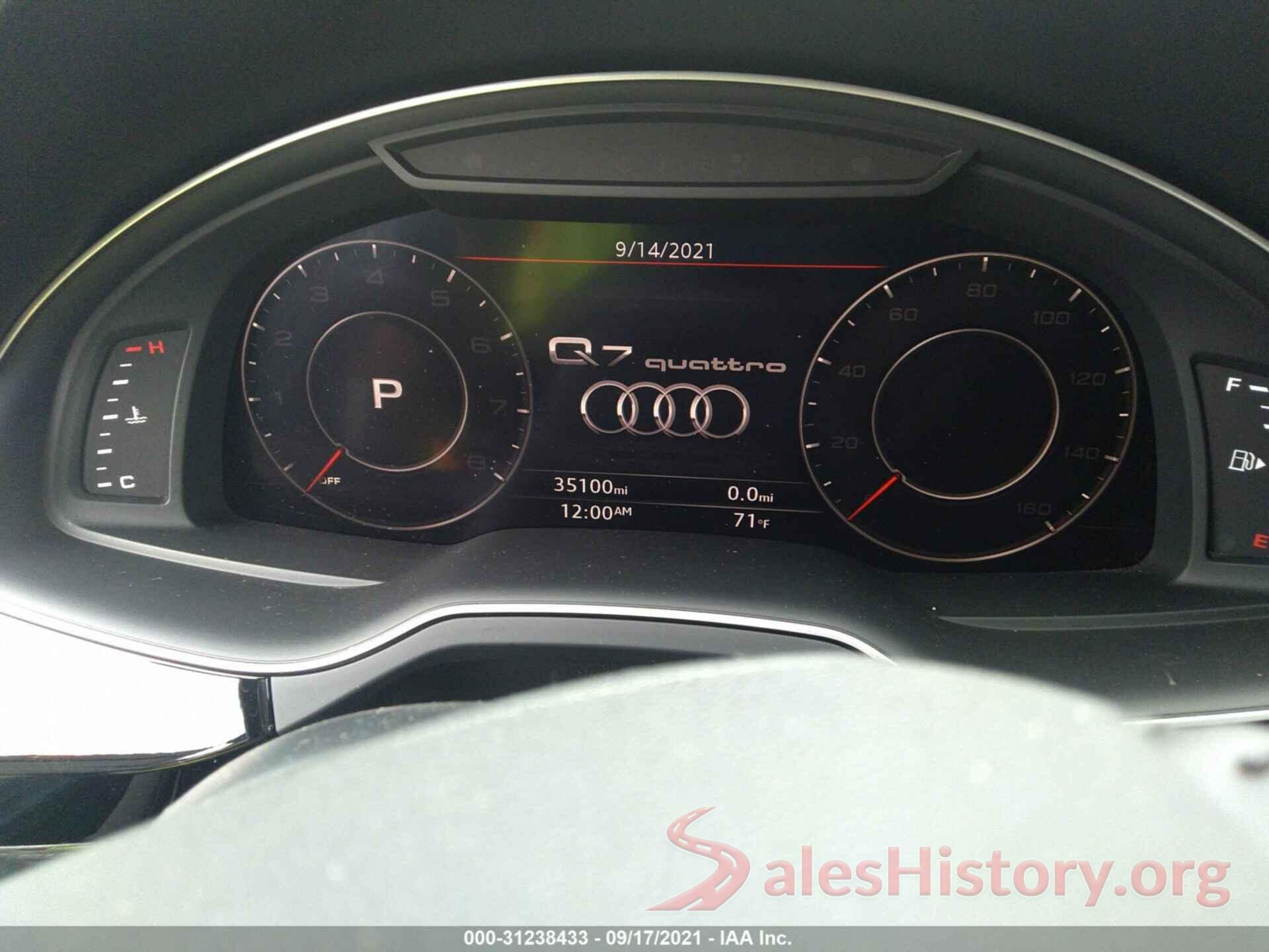 WA1LAAF76KD048435 2019 AUDI Q7