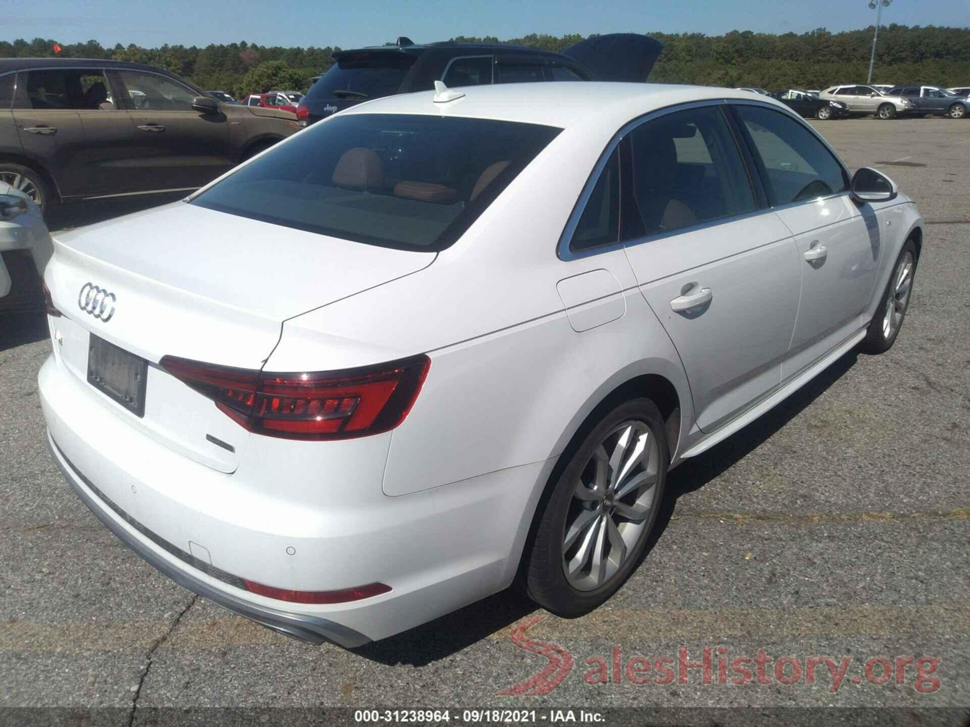 WAUENAF4XKA041673 2019 AUDI A4