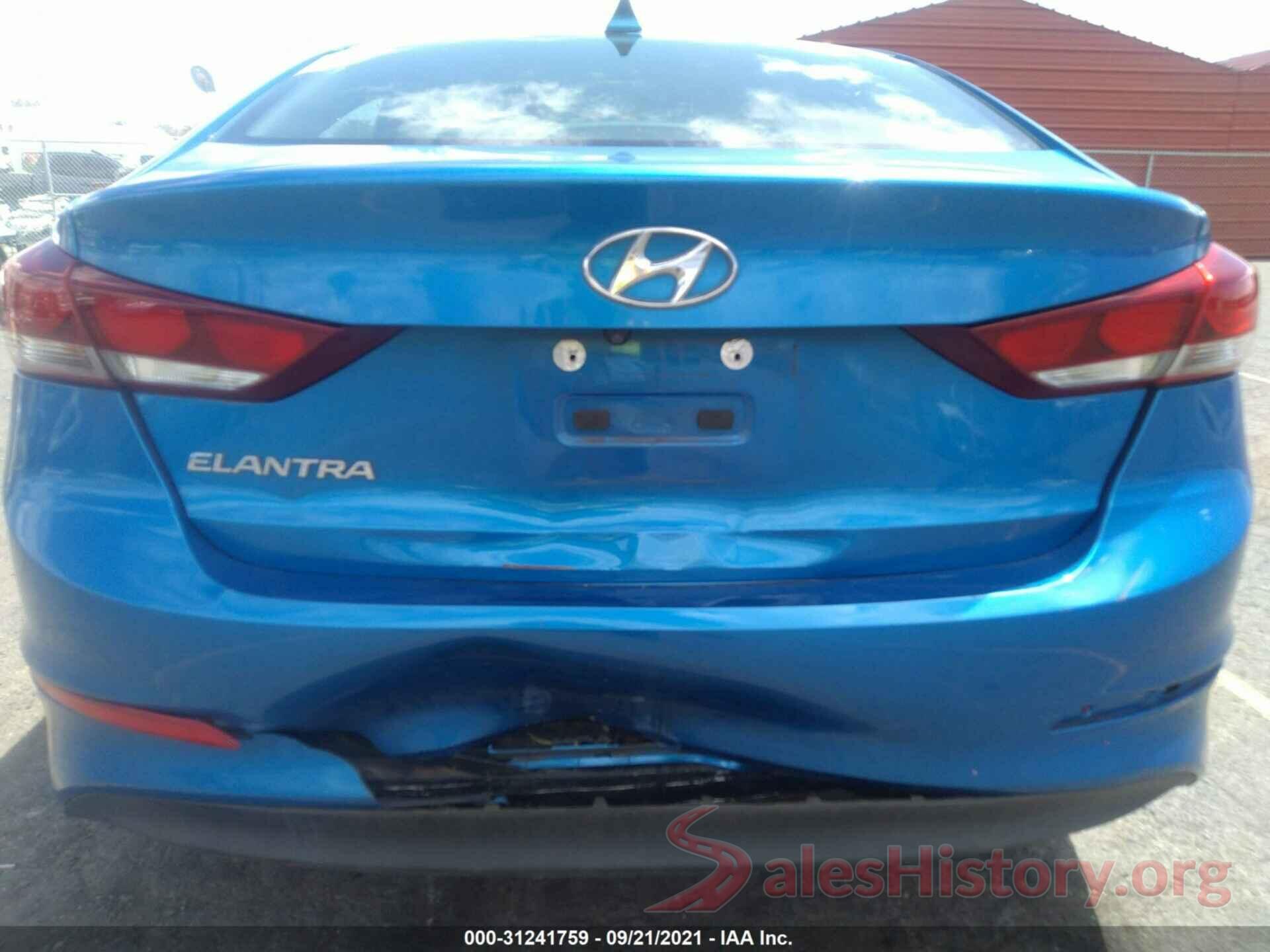 5NPD84LF0HH157673 2017 HYUNDAI ELANTRA