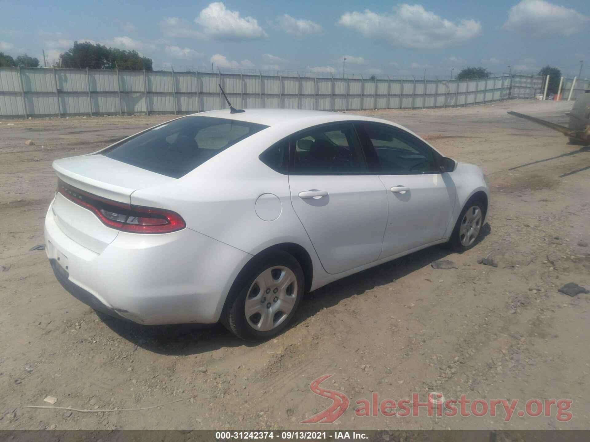 1C3CDFAAXGD624701 2016 DODGE DART