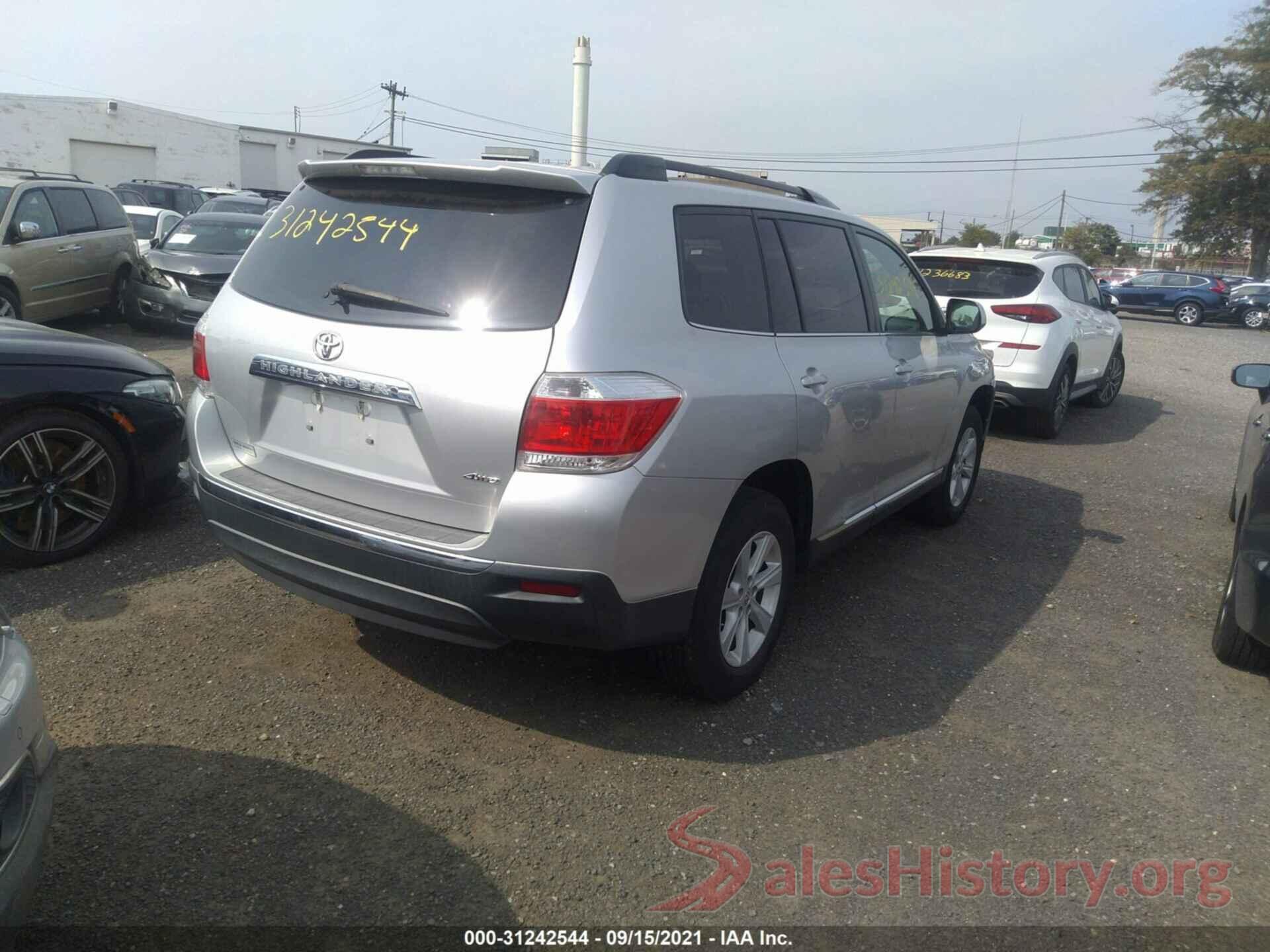 5TDBK3EH3DS213045 2013 TOYOTA HIGHLANDER