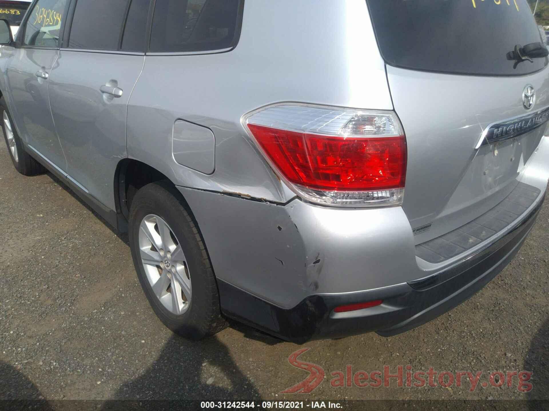 5TDBK3EH3DS213045 2013 TOYOTA HIGHLANDER