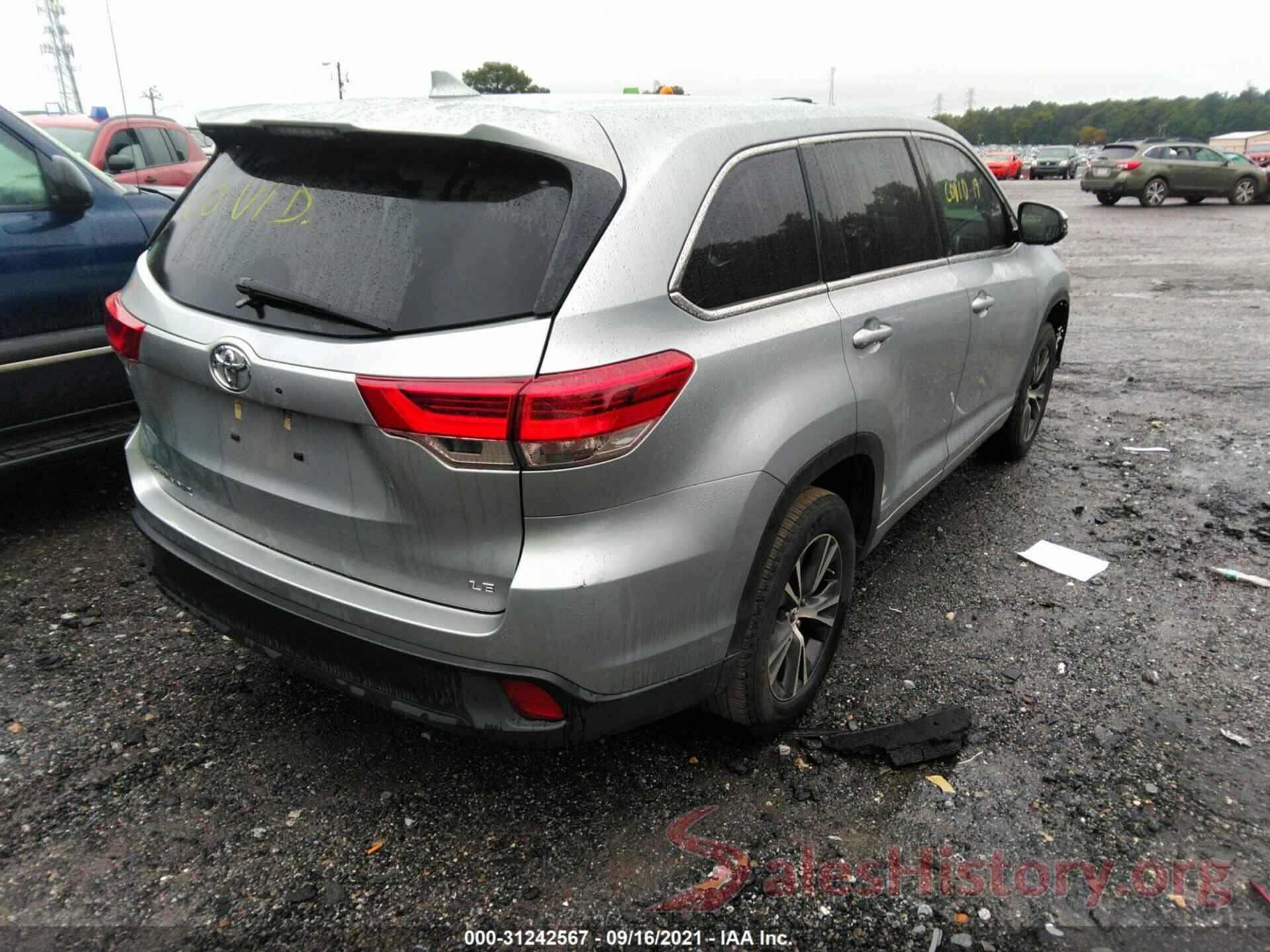 5TDZZRFH1JS270691 2018 TOYOTA HIGHLANDER