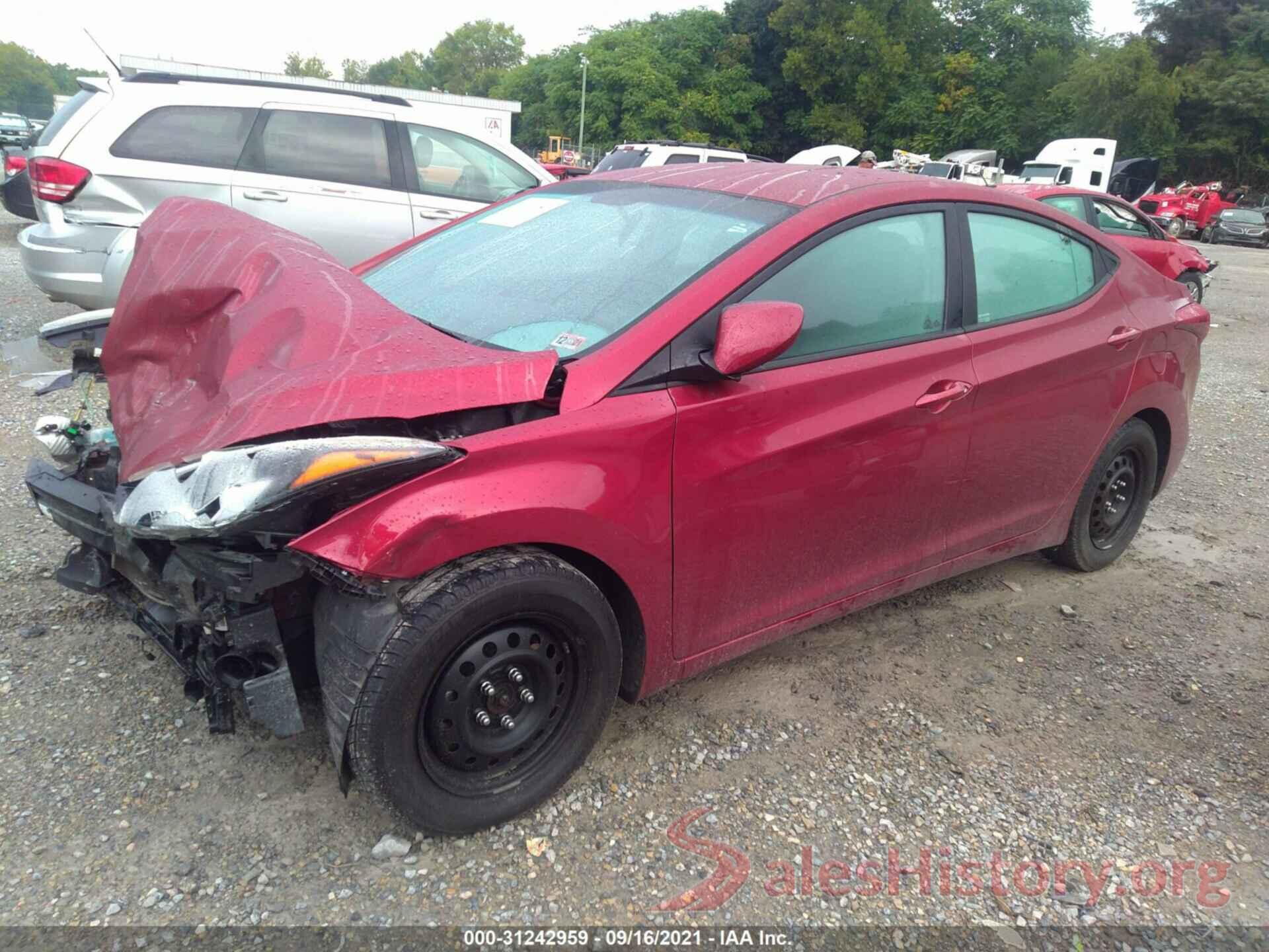 5NPDH4AE5GH761616 2016 HYUNDAI ELANTRA