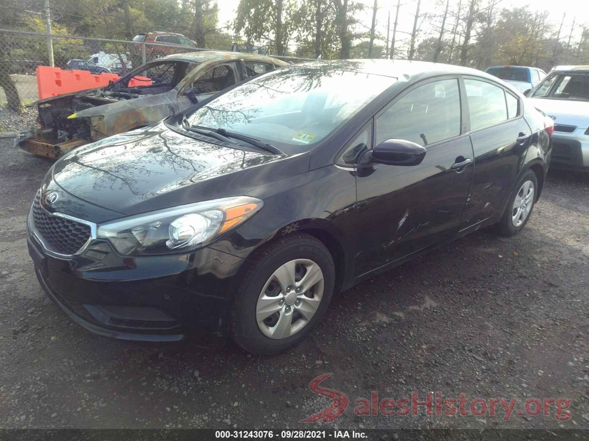 KNAFK4A61G5613592 2016 KIA FORTE