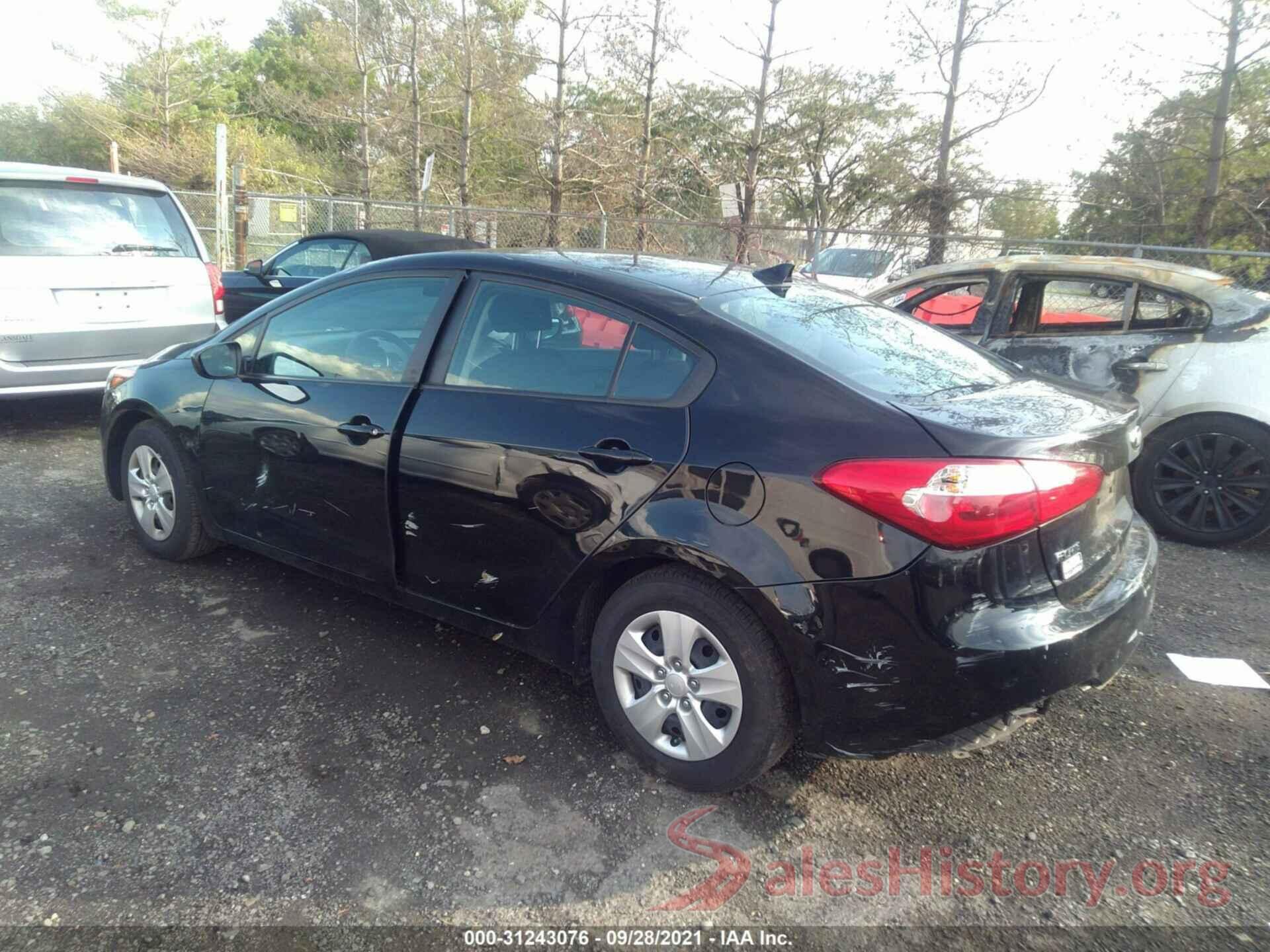 KNAFK4A61G5613592 2016 KIA FORTE