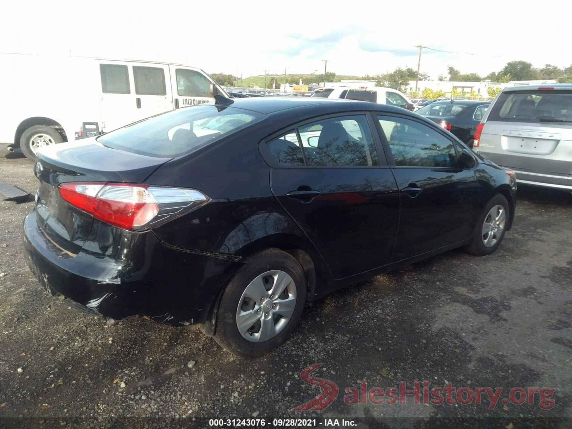 KNAFK4A61G5613592 2016 KIA FORTE