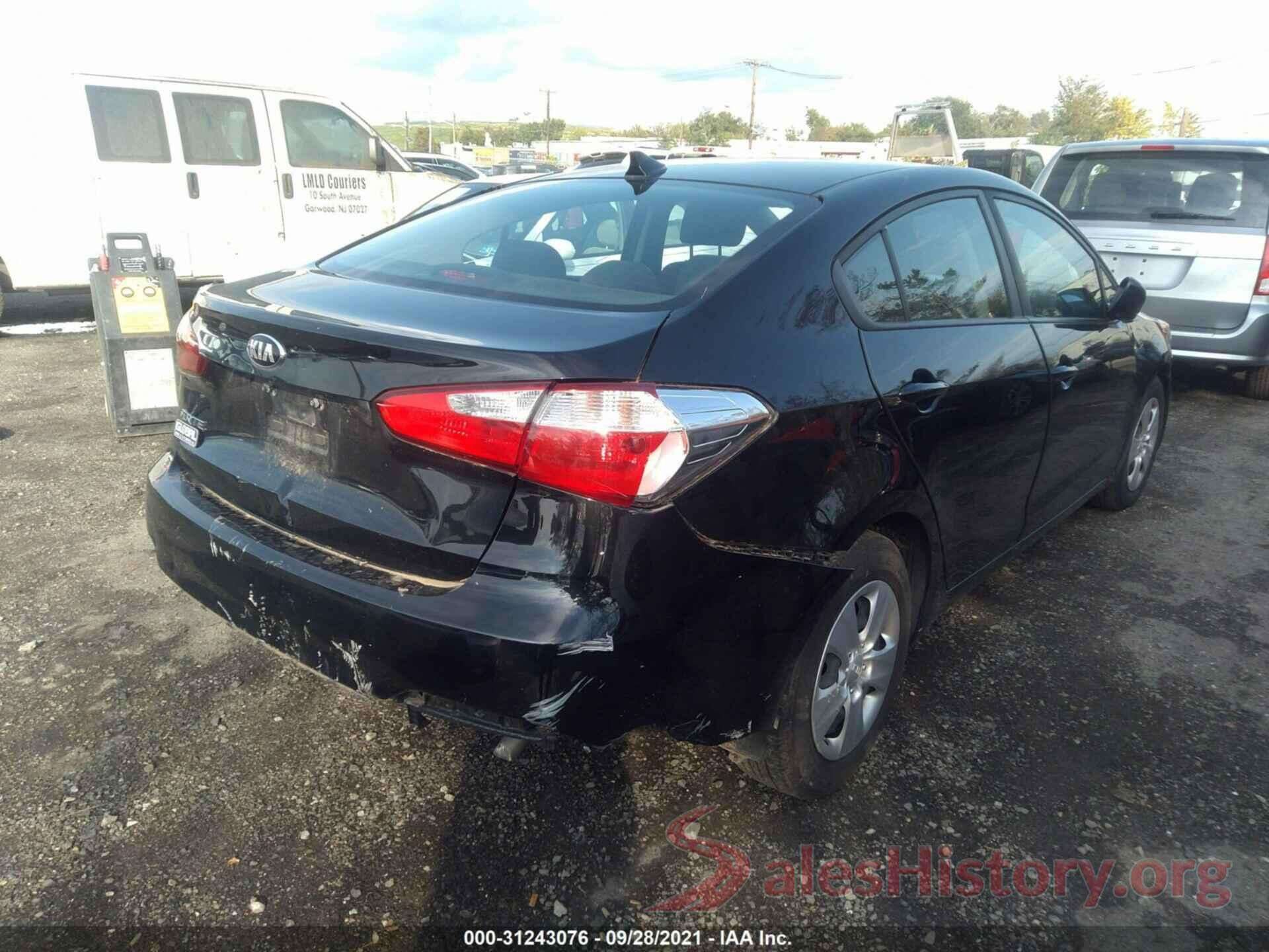 KNAFK4A61G5613592 2016 KIA FORTE