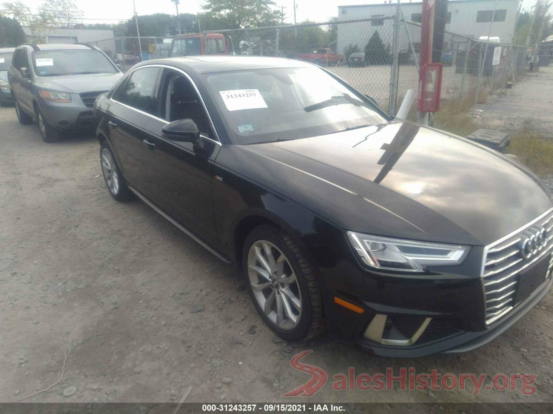 WAUENAF45KA070451 2019 AUDI A4